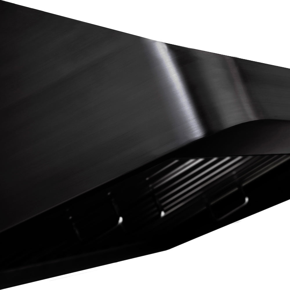 ZLINE 36 Inch 600 CFM Ducted Under Cabinet Range Hood in Black Stainless Steel - Professional Kitchen Ventilation for Smoke & Odor Removal - Perfect for Home Chefs & Modern Kitchens (Model BS623 36)