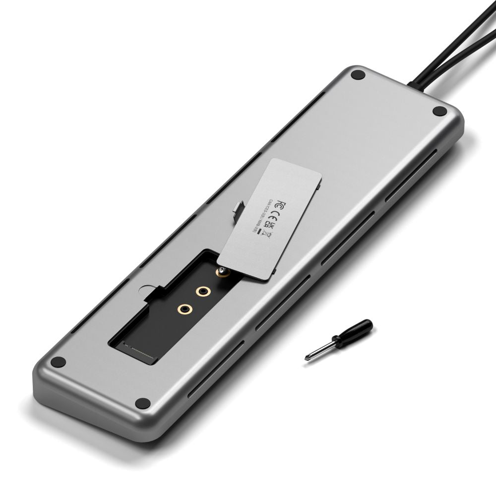 Satechi Dual Dock Stand for MacBook & iPad - Space Grey Aluminum Charging Station | Perfect for Home Office & Workspace Organization