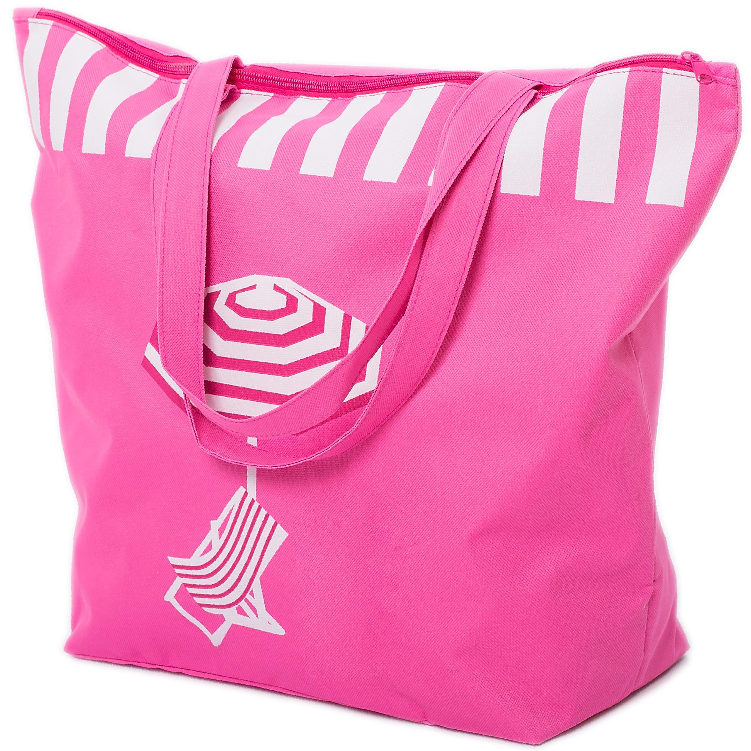 AIREE FAIREE Women's Large Beach Tote Bag with Zipper - Waterproof Shopping Shoulder Bag for Travel, Pool, Gym & Daily Use