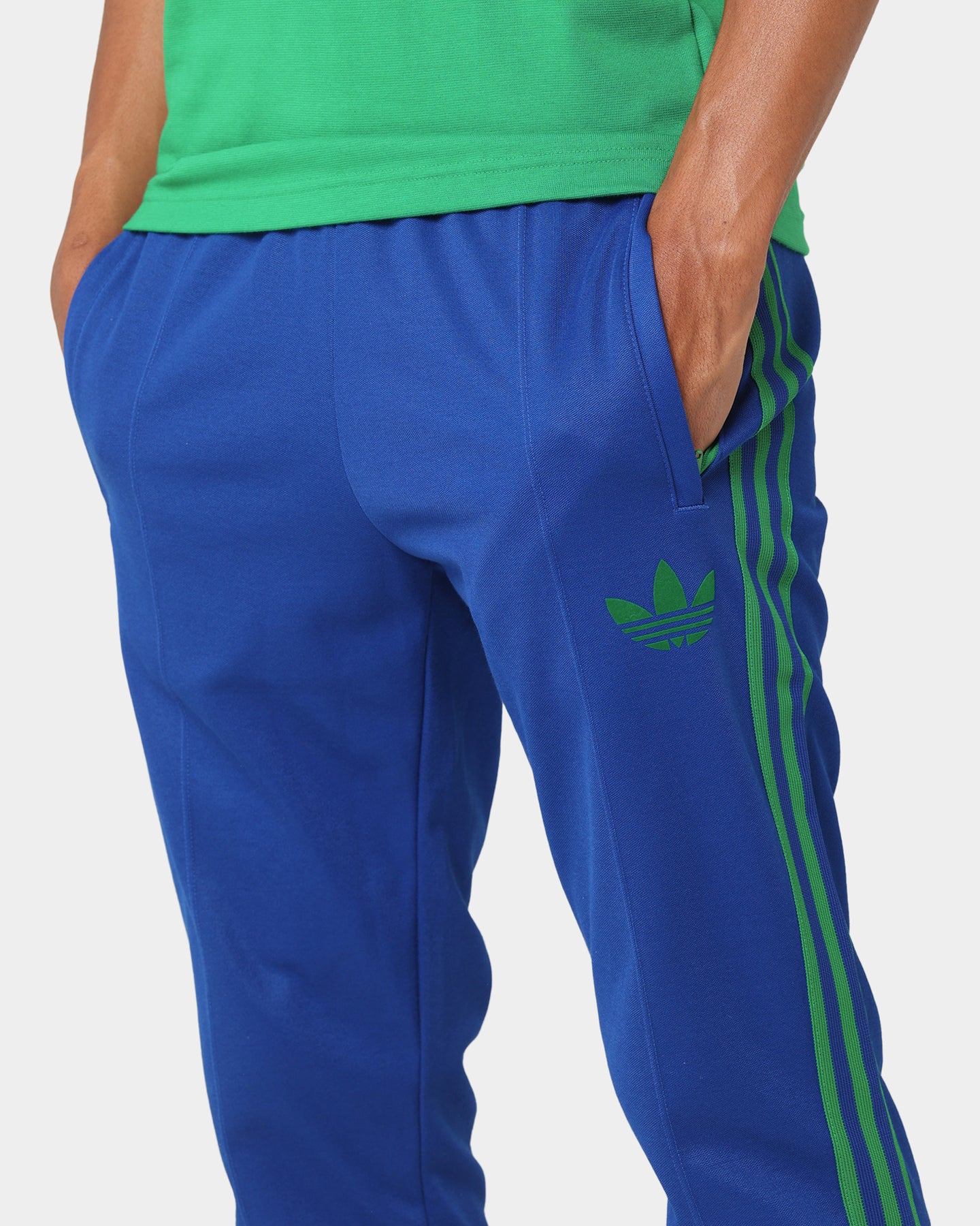 Adidas Adicolor Striped Trackpants for Men - Collegiate Royal Blue Athletic Joggers | Gym Workout, Running & Casual Streetwear