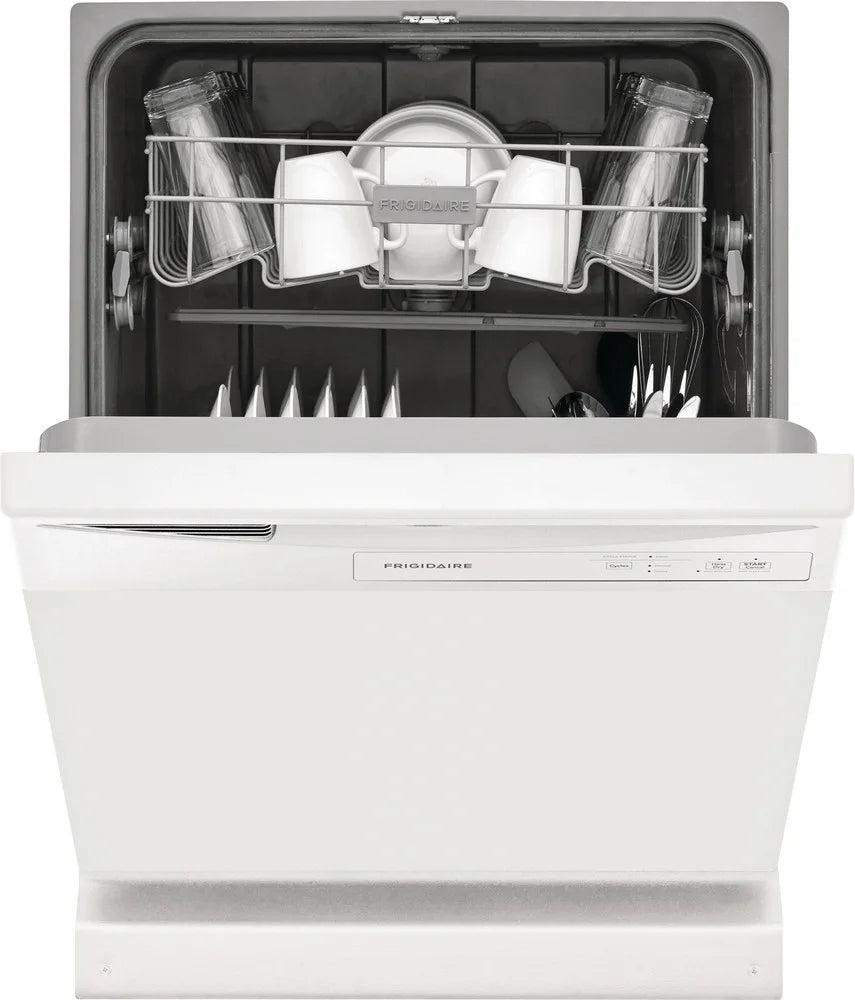 Frigidaire FDPC4221AW 24 Inch Built-In Dishwasher in White - Energy Efficient, Quiet Operation for Modern Kitchens