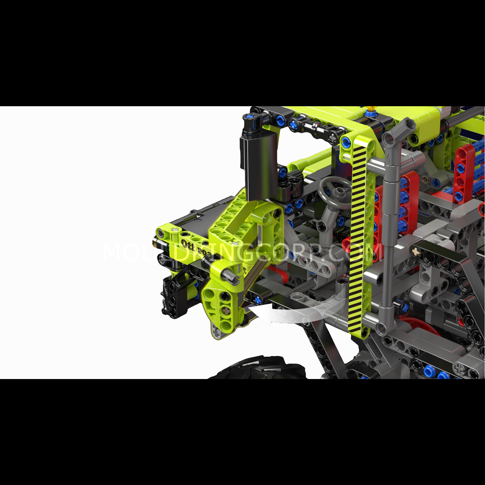 Mould King 17038 4x4 Off Road Logging Truck Building Kit - 2002 Piece Construction Set for Adults & Teens | STEM Educational Toy, DIY Engineering Project, Gift for Truck Lovers | Play & Display for Home, Office, or Collection