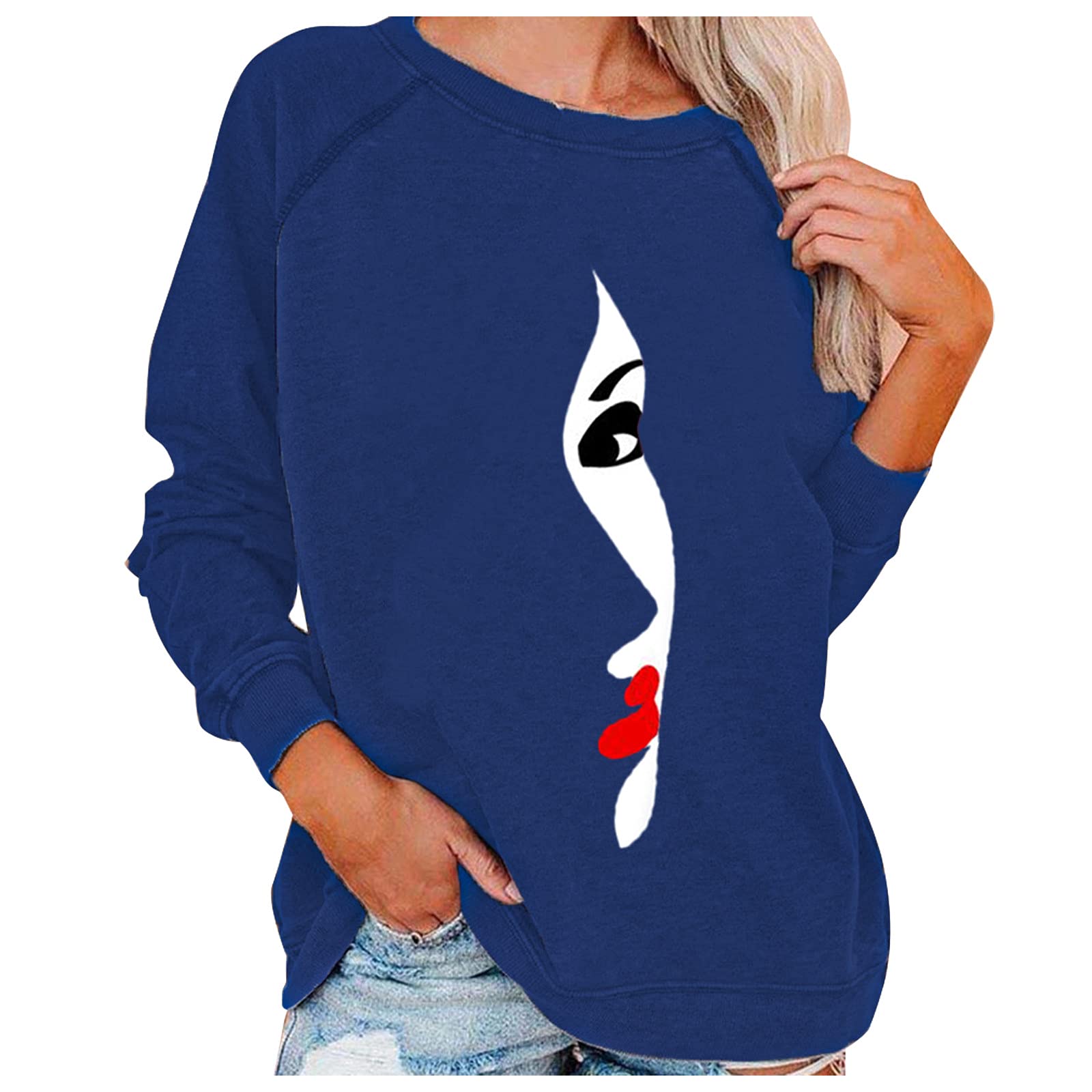 Women's Printed Long Sleeve Casual Blouse - Stylish Cross V-Neck Button Down Shirt for Work, Date Night & Everyday Wear | Flattering Fit & Comfortable Fabric