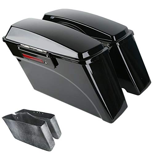 Saddlebags Style H: Vivid Black color