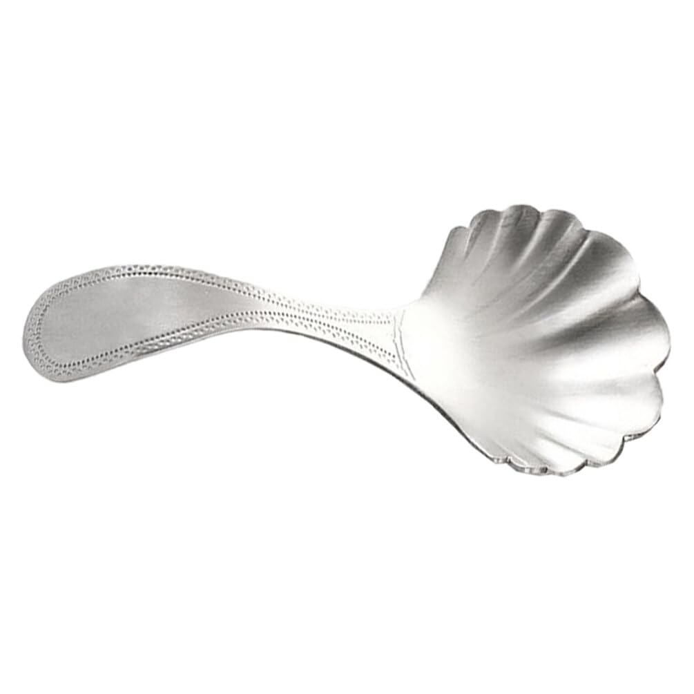 Stainless Steel Shell Shaped Tea Scoop for Coffee, Sugar, Candy & Seasoning - Mini Measuring Scoop for Bulk Chocolate, Oil & Tea Tasting - Perfect for Home, Cafe & Bakery Use