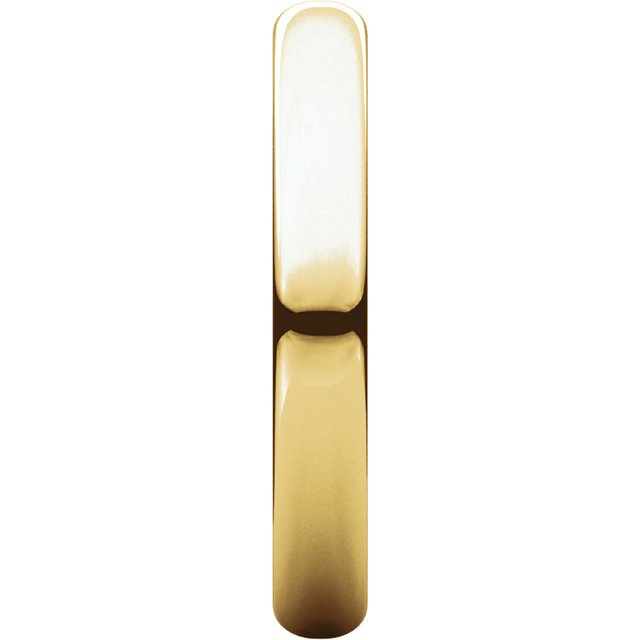 14K Gold 3mm Half Round Wedding Band for Women - Elegant & Timeless Bridal Ring for Engagement, Anniversary & Special Occasions