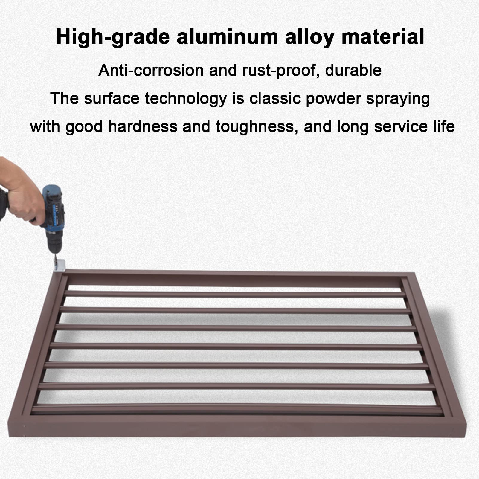 All-Weather Outdoor Air Conditioner Cover & Privacy Screen - Durable Aluminum AC Unit Enclosure for Anti-Theft Protection | Perfect for Pool Equipment, Trash Can Concealment & Garden Flower Stand | Patio, Backyard & Home Security Solution