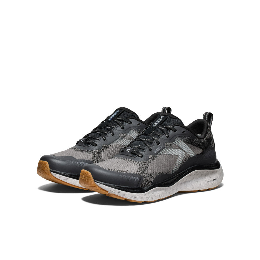 Women's Waterproof Hiking Shoes - Leiki Trail Running Shoes for Outdoor Adventures | Black/Steel Grey | Perfect for Hiking, Camping & Mountain Climbing