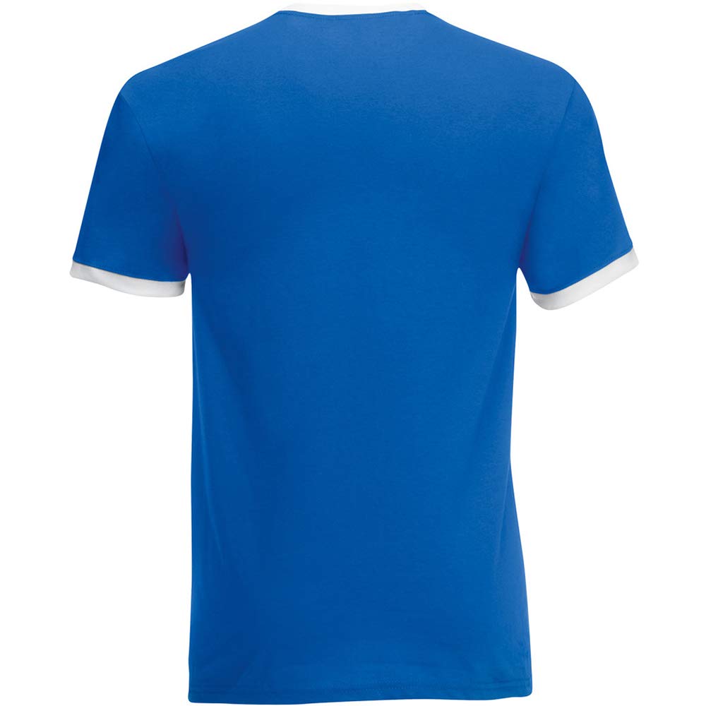Fruit of The Loom Men's Ringer Short Sleeve T-Shirt | Comfortable Cotton Blend Tee for Casual Wear & Everyday Outfits | Perfect for Gym, Lounge & Street Style