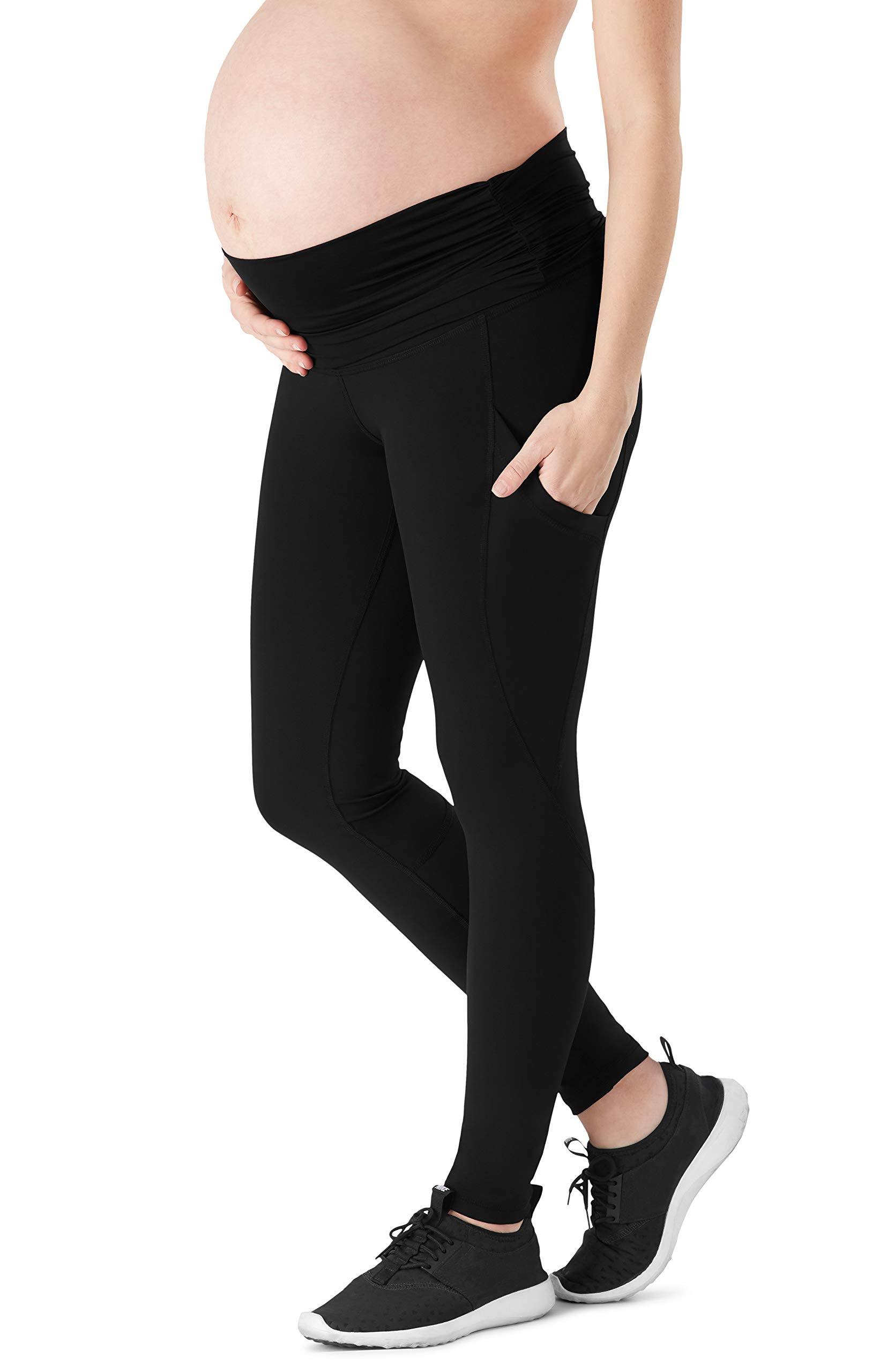 Belly Bandit ActiveSupport Power Leggings for Women - High Waist Yoga Pants, Postpartum & Maternity Support, Black, X-Large - Perfect for Workout, Running & Everyday Comfort