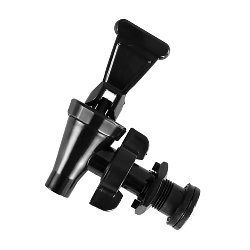UPKOCH Reusable Water Jug Faucet Spigot - Durable Drink Bucket Spout for Milk Tea, Home Kitchen & Outdoor Use - Easy Switch Faucet Fittings (Black) - Perfect for Camping, Parties and Beverage Dispensing