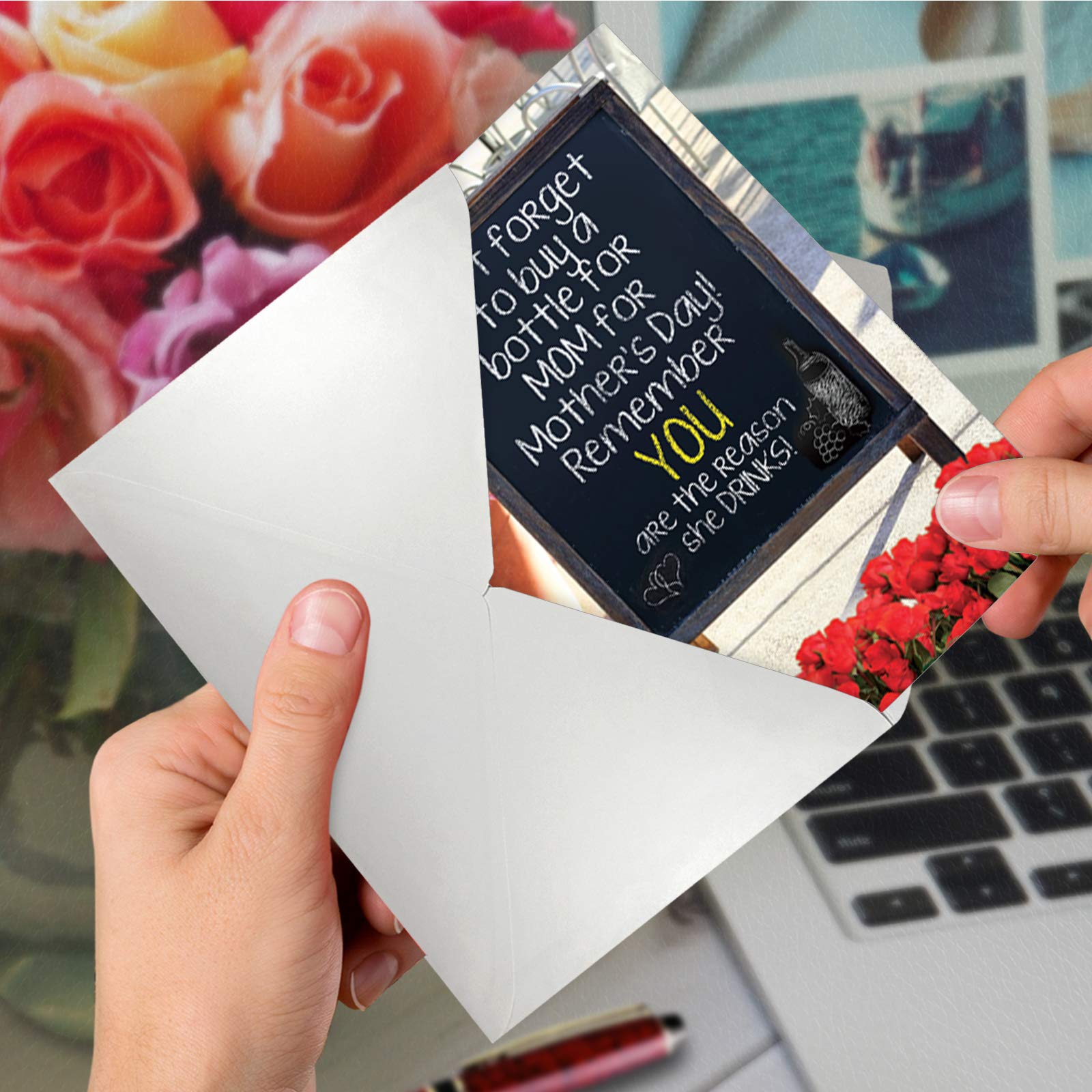 Funny Mother's Day Card with Envelope - Humorous & Loving Greeting Card for Mom - Perfect Gift for Mother's Day, Birthday & Special Occasions