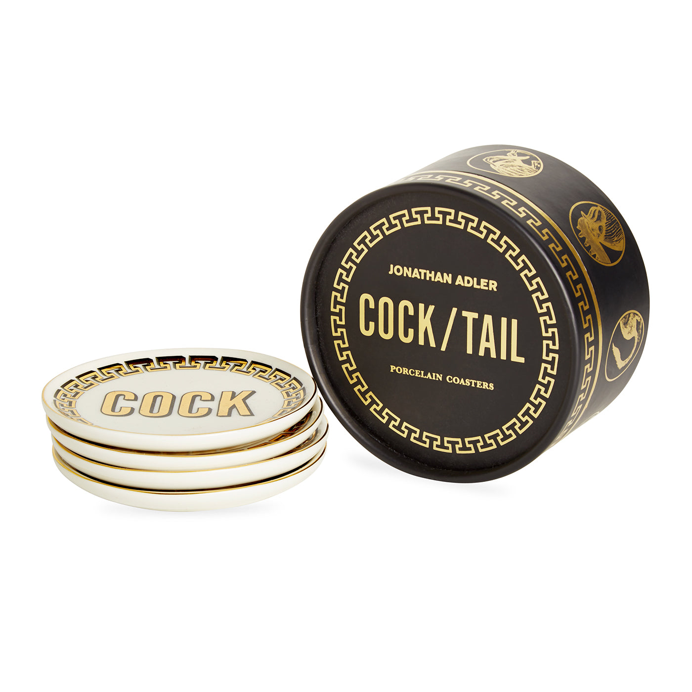 Premium Cocktail Coasters Set of 6 - Absorbent & Durable Drink Coasters for Bar, Home, and Party Use - Perfect for Protecting Tables from Water Rings and Stains