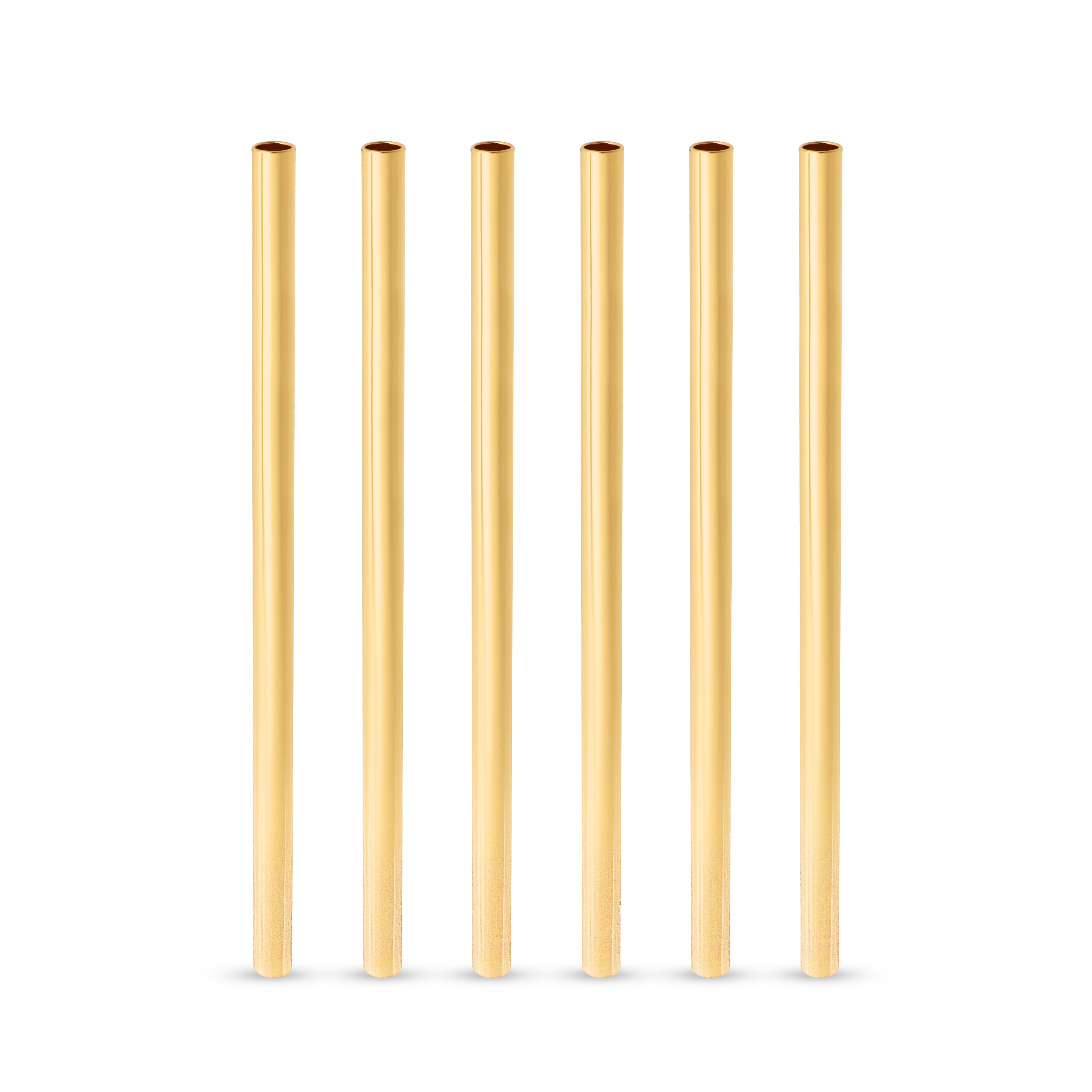 Belmont Lowball Drinking Straws - Set of 6 Reusable Glass Straws for Cocktails, Iced Coffee & Smoothies - Perfect for Home Bars, Parties & Eco-Friendly Living