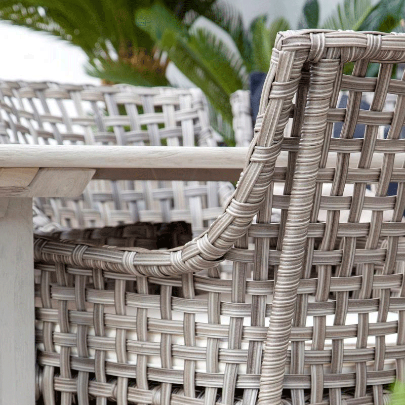 Artwood Malaga Outdoor Dining Chair - Weather-Resistant Patio Furniture for Garden, Poolside, and Backyard Dining - Comfortable & Durable Teak Wood Design