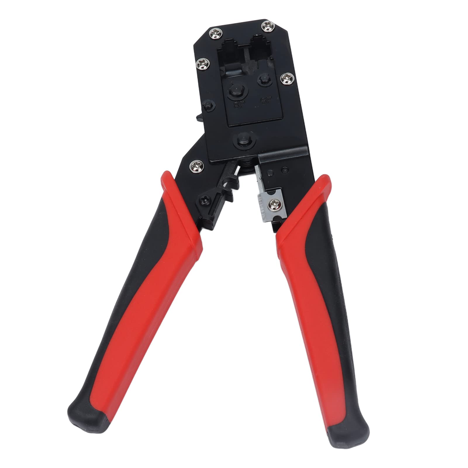 Walfront Ratchet Crimping Pliers - Self-Adjustable Ferrule Crimper Tool for 8P & 6P Terminals | Multi-Functional Wire Crimper for Electrical & DIY Projects | Perfect for Automotive, Home Wiring & Electronics Repair