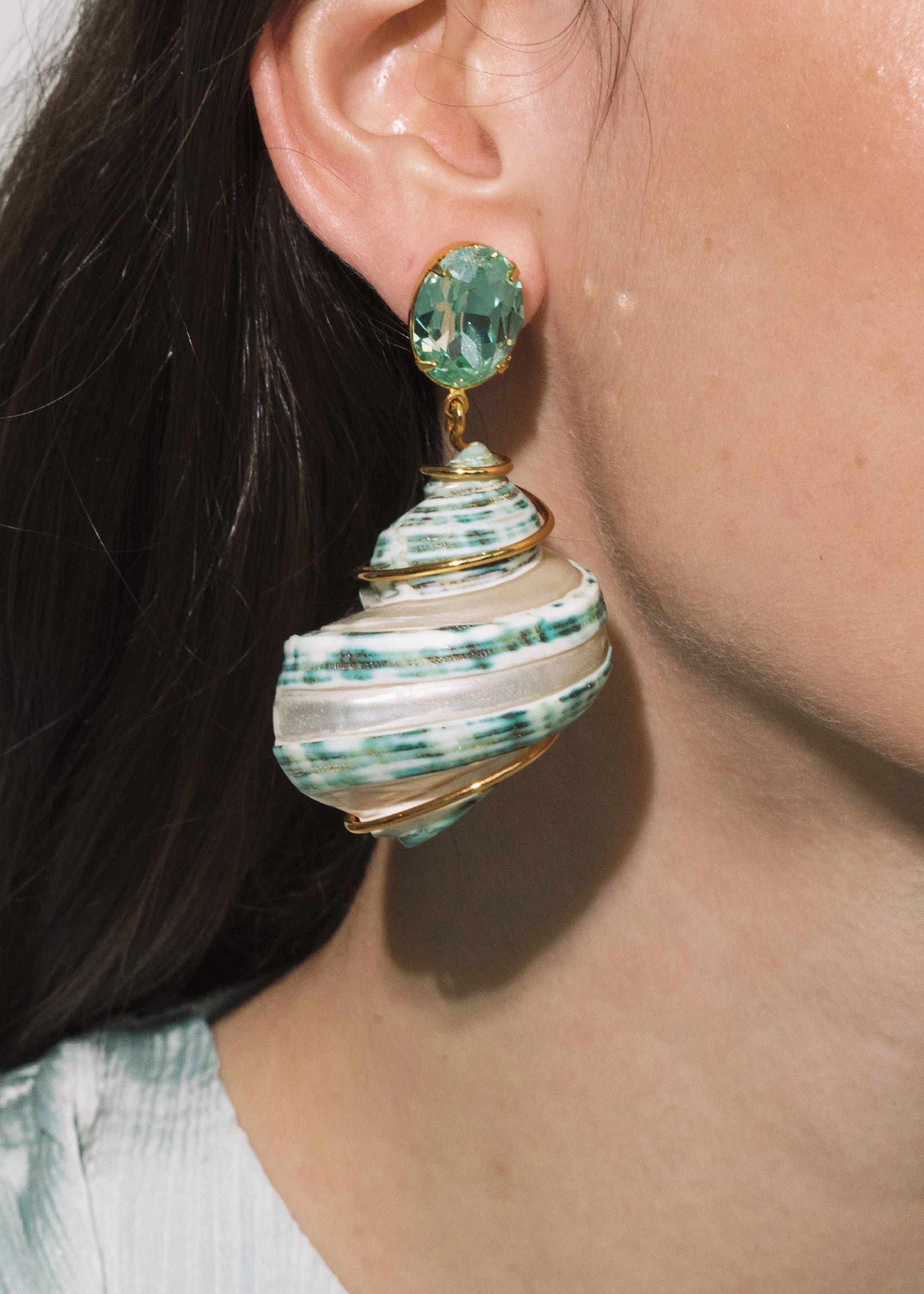 Wave Earrings for Women - Handmade Ocean Wave Dangle Earrings - Boho Beach Jewelry for Summer Vacation, Wedding, Party & Everyday Wear