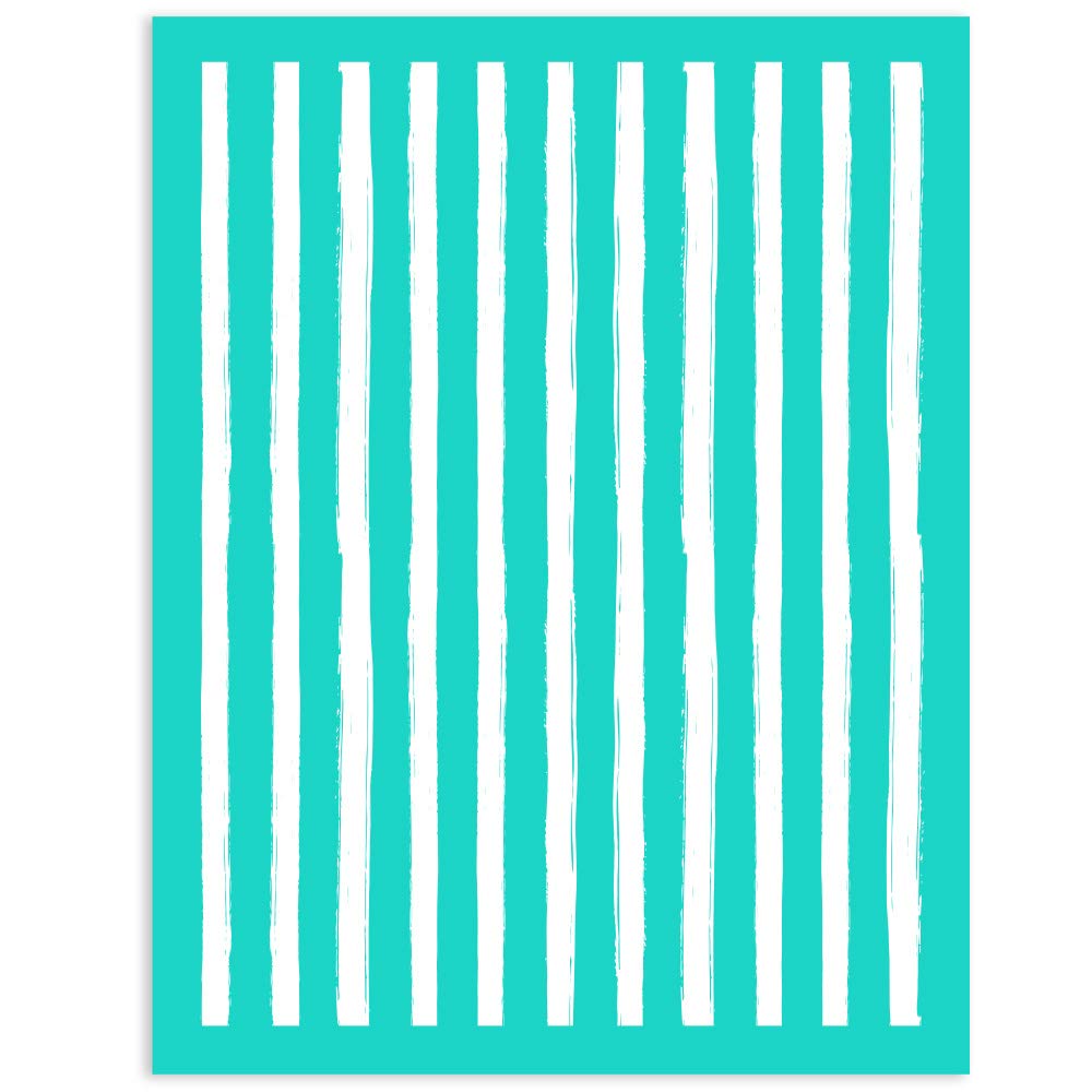 Buffalo Plaid Chalk Stencils - 8.5x11 Inch Washable & Reusable Silk Screen Transfers for Chalk Paste - Perfect for DIY Crafts, Home Decor, and Sign Making