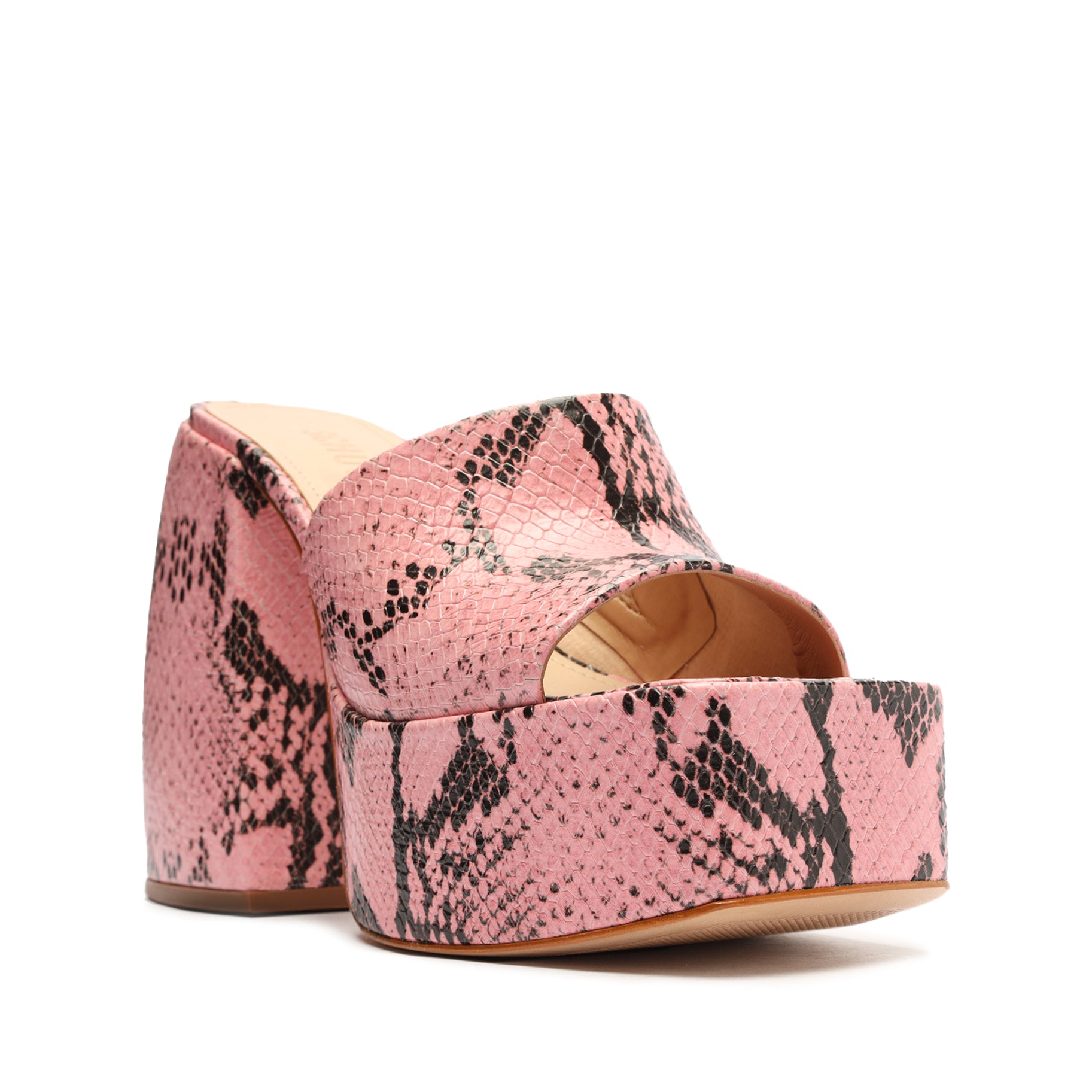 Aretha Snake Embossed Leather Sandals for Women | Fashionable Summer Slide Sandals | Comfortable & Stylish Footwear for Beach, Vacation, and Casual Outings