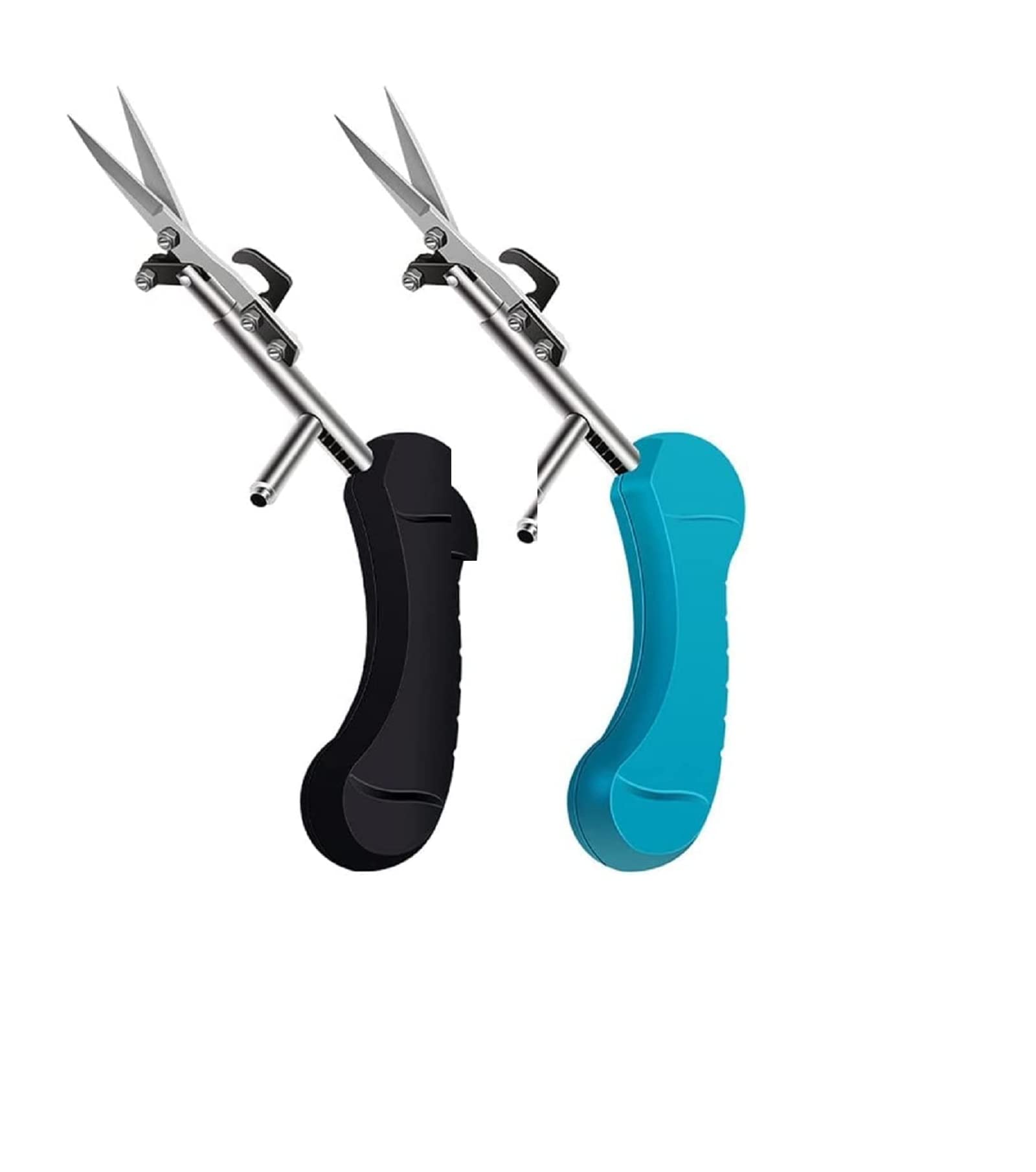 Stainless Steel Pointed Gardening Scissors - Professional Hand Pruner for Trimming Flowers, Trees, Roses & Plants | Portable Garden Shears for Outdoor & Indoor Use (Black & Blue) | Perfect for Florists, Gardeners & DIY Enthusiasts