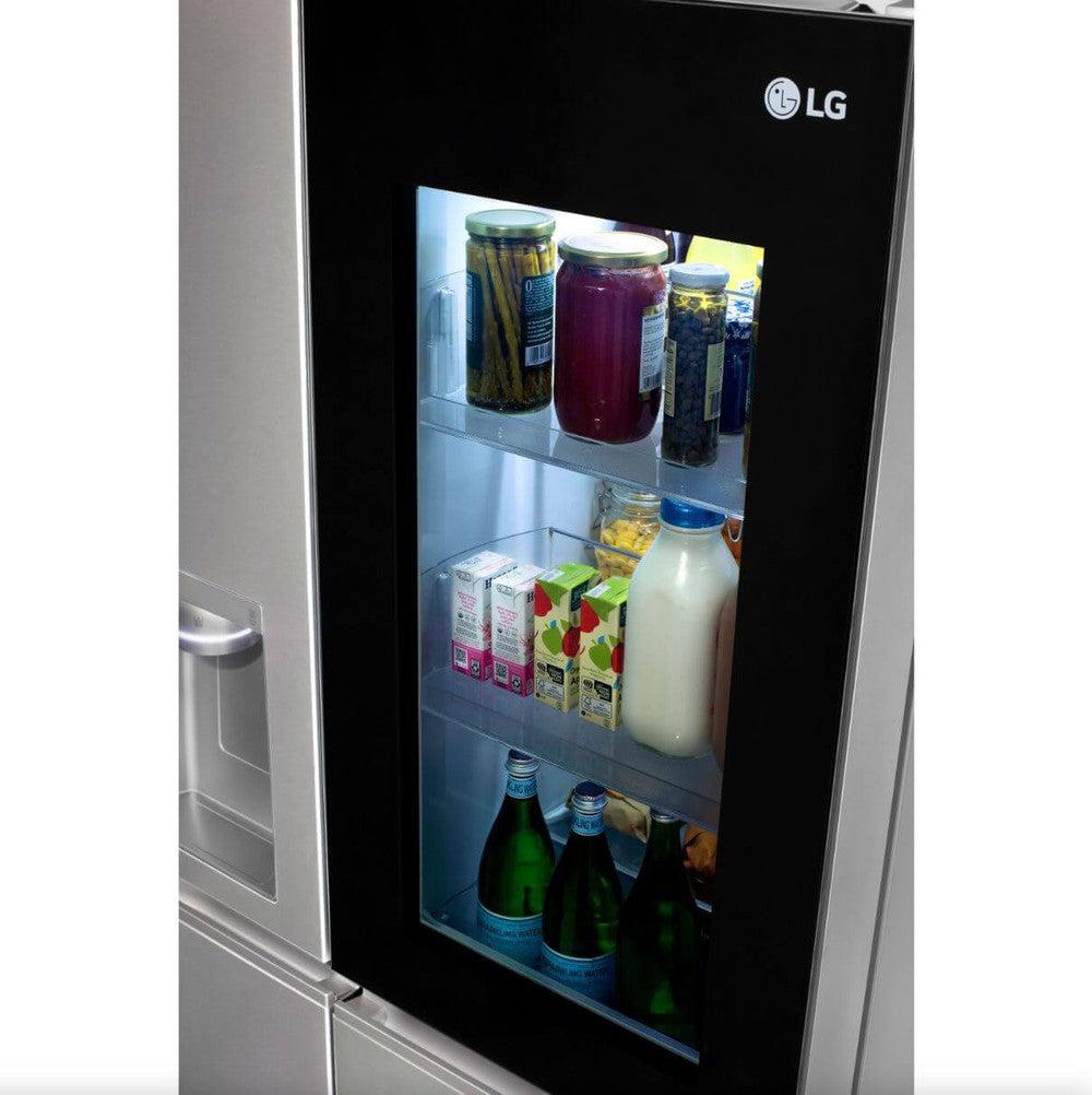 LG 27 Cu. Ft. Stainless Steel Side by Side Refrigerator with InstaView & Craft Ice Maker - 36 Inch Counter Depth Smart Fridge for Modern Kitchens (Model LRSOS2706S) - Perfect for Entertaining & Large Family Storage