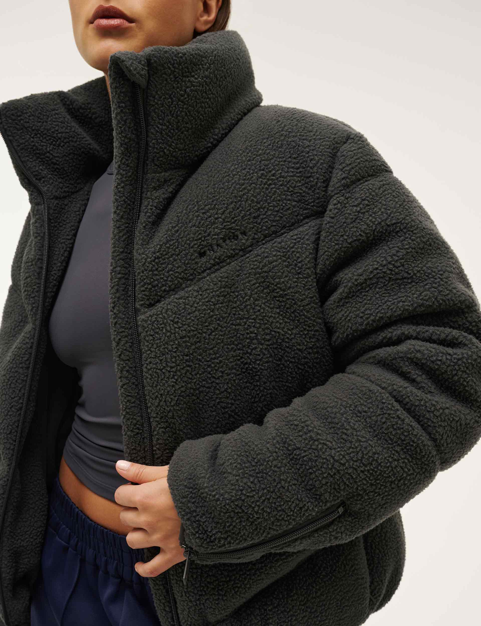 Fortune Sherpa Jacket for Men & Women - Soft Fleece Lined Winter Coat, Water Resistant Outdoor Jacket in Marine Blue - Perfect for Hiking, Camping & Cold Weather Activities
