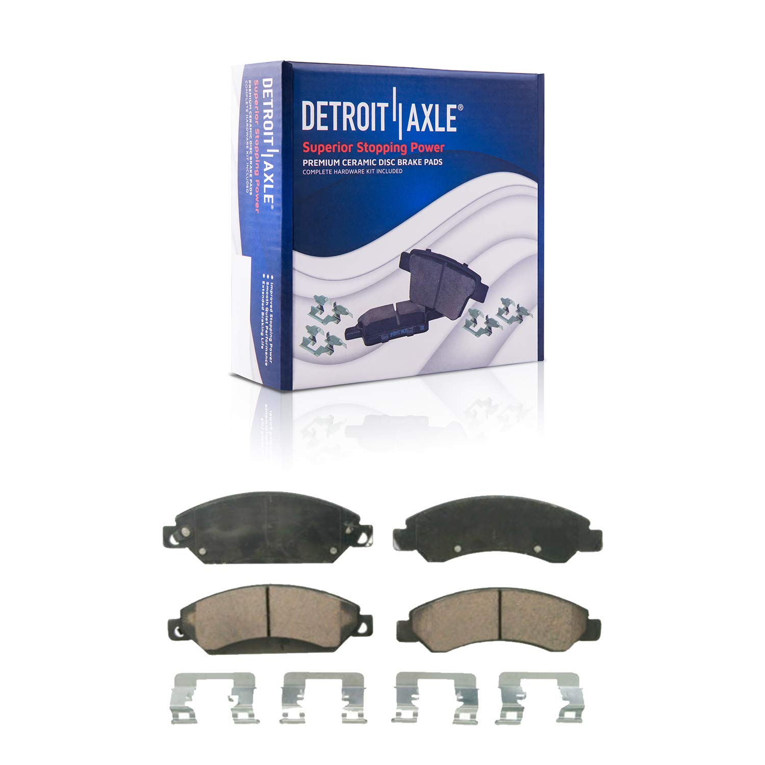 Detroit Axle - Front Brake Kit for Chevy Silverado GMC Sierra 1500 Suburban Yukon XL Cadillac Escalade ESV EXT | 12.99