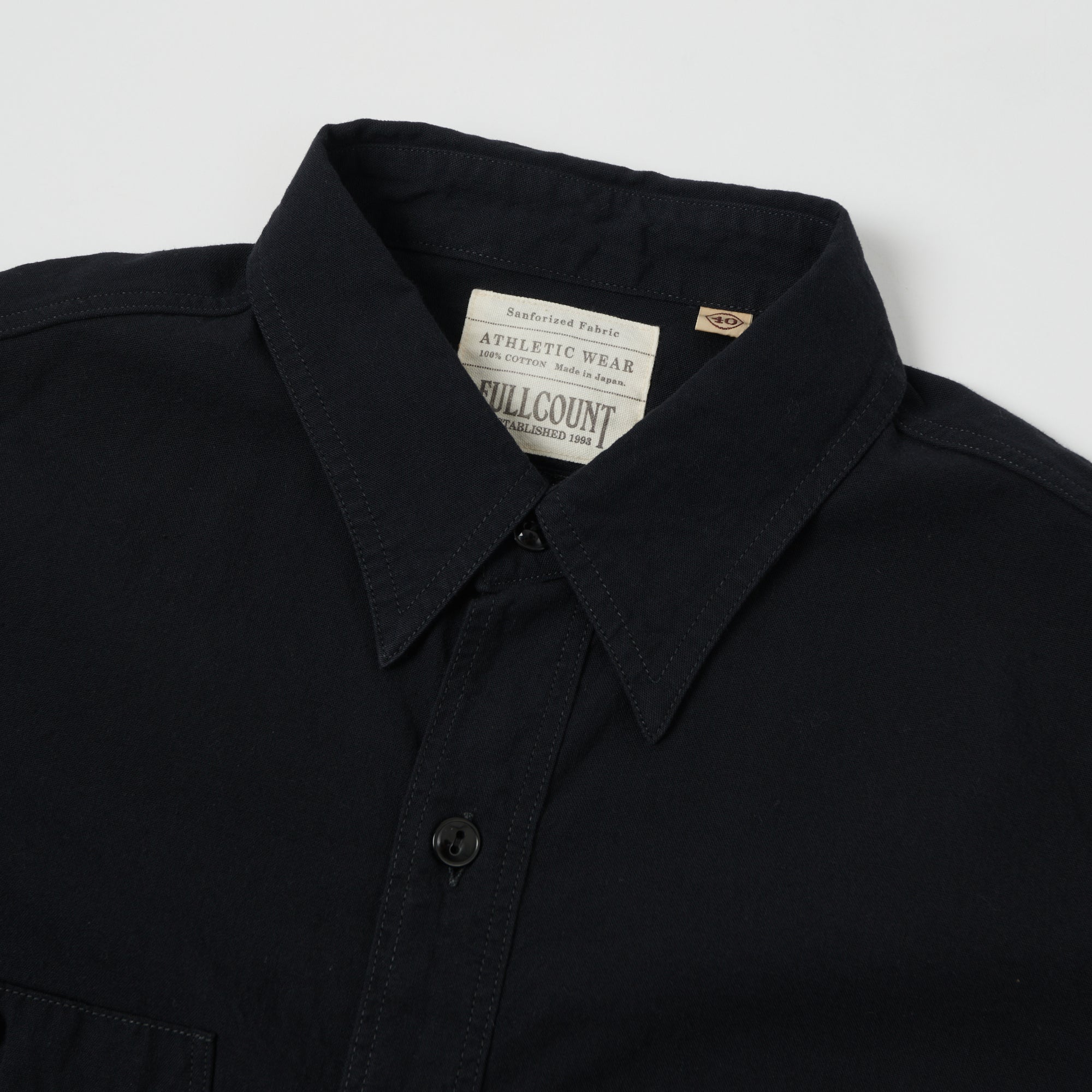 Full Count 4810 22 5oz Classic Chambray Shirt for Men - Black Casual Button Up Shirt for Everyday Wear & Outdoor Activities