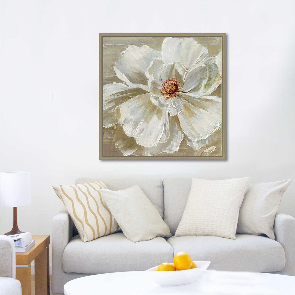 Bloomin' Beauty Floating Canvas Print - Elegant Wall Art for Home Decor, Office & Gift Giving