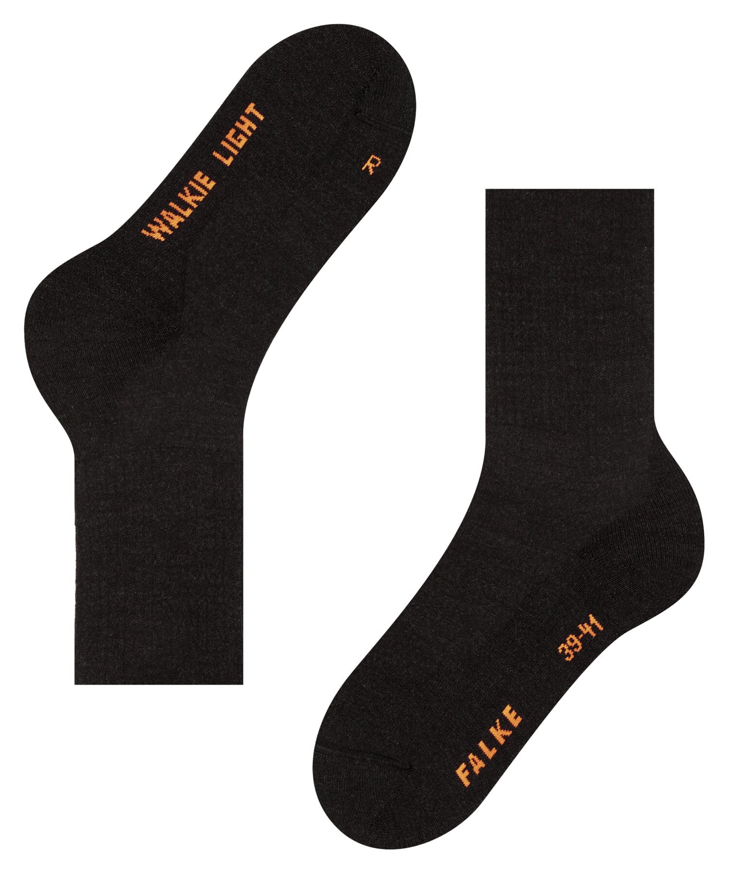 FALKE Unisex Walkie Light Wool Socks - 1 Pair of Warm & Breathable Hiking Socks for Men & Women - Perfect for Outdoor Activities, Walking & Cold Weather