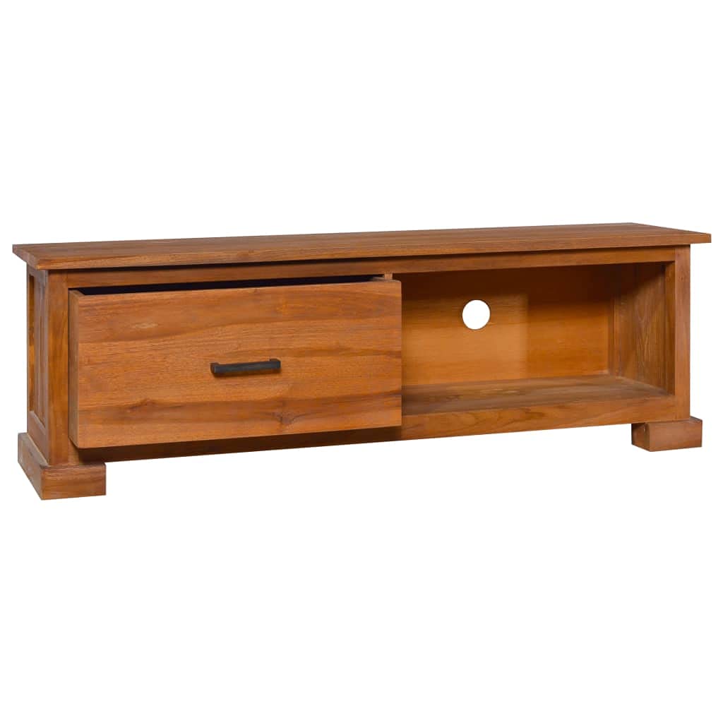 Farmhouse Style TV Stand with 2 Drawers & 2 Open Shelves - 44.1