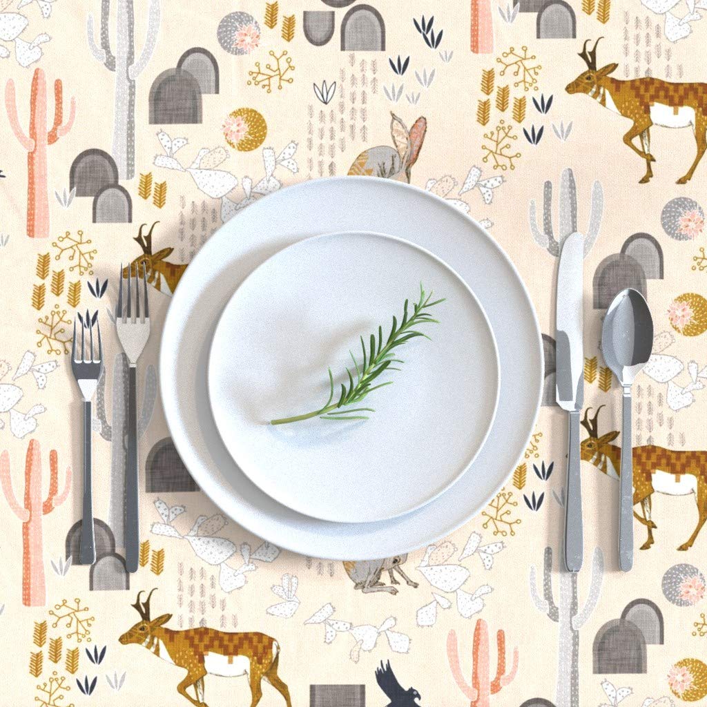 Custom Printed Cotton Sateen Tablecloth 70