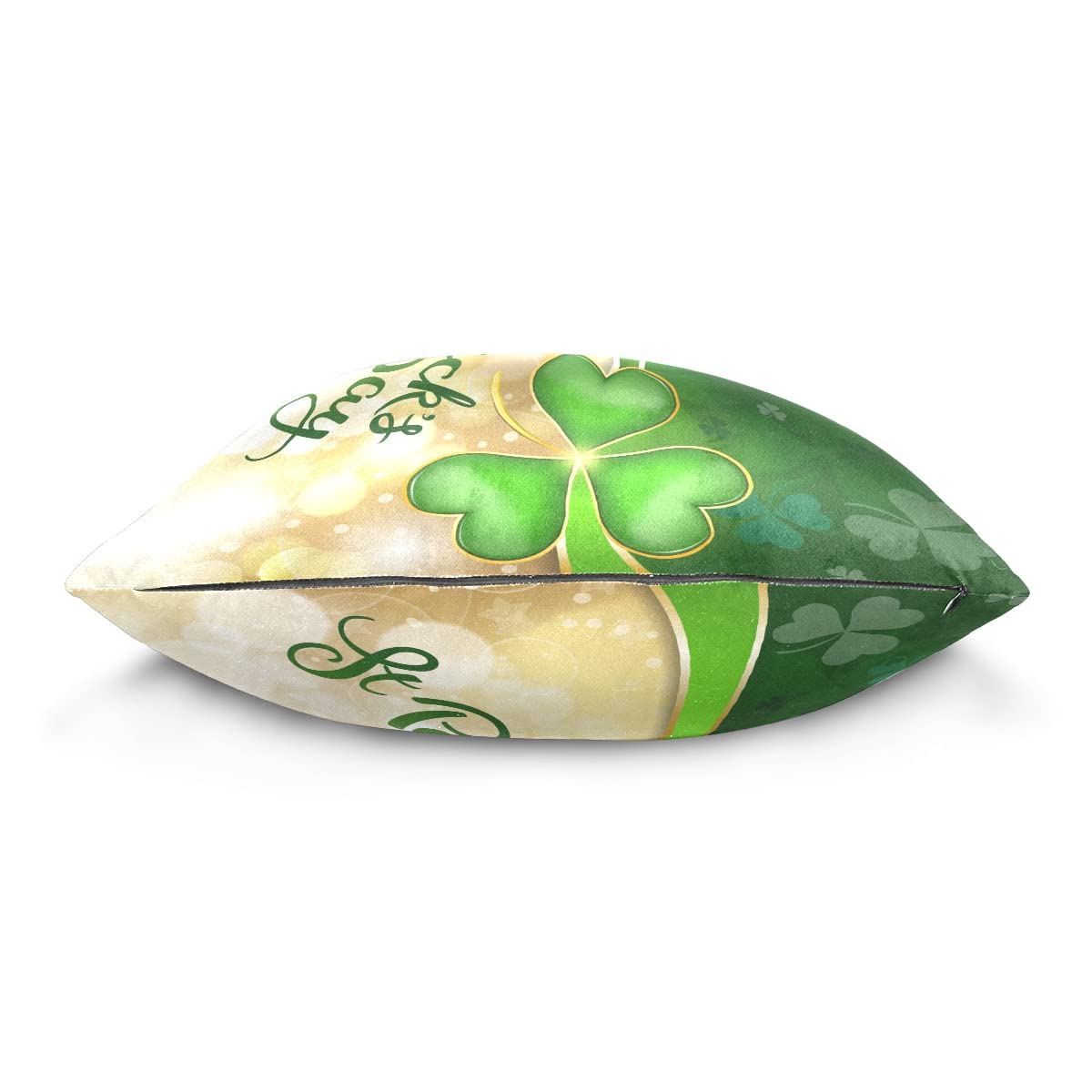 Premium 18x18 Inch Clover Pillow Cover - Decorative Square Cushion Case for Sofa, Bed & Living Room - Soft Throw Pillowcase for Home Decor, Parties & Gifts (Set of 1, Green Leaf Design) - Perfect for Cozy Nights, Housewarming & Seasonal Decor