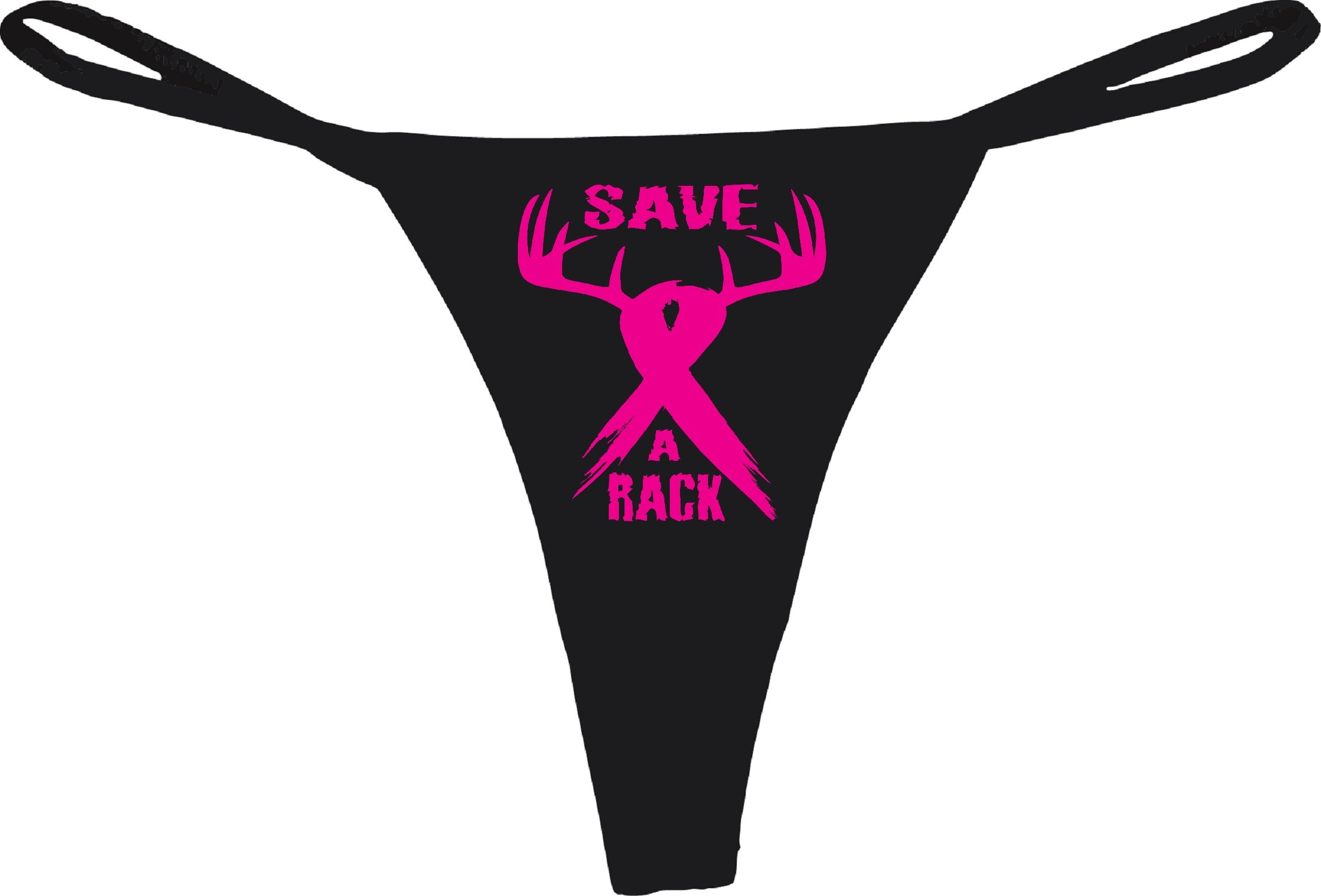 STUFF WITH ATTITUDE Save A Rack Black Thong Panties - Sexy Comfortable Women's Underwear for Everyday Wear & Special Occasions