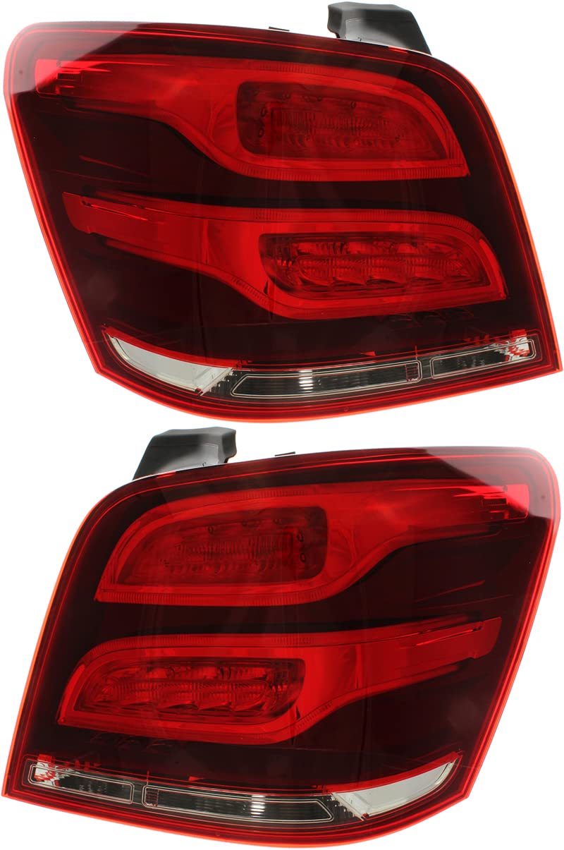 Mercedes Benz GLK Tail Lights Lamps Set for 2013 2014 2015 Models - Left & Right Side Replacement - Perfect for Night Driving & Enhanced Vehicle Safety