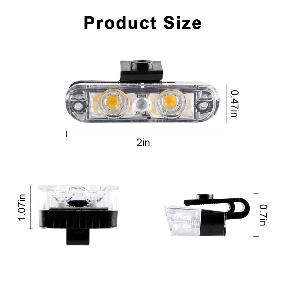 16 LED Amber Grille Strobe Lights for Cars, Trucks & Ambulances - Wireless Remote Control Emergency Warning Lights | Police Flash Lights for Dash, Deck & Visor | 12V Vehicle Safety Lighting for Roadside Emergencies & Construction Zones