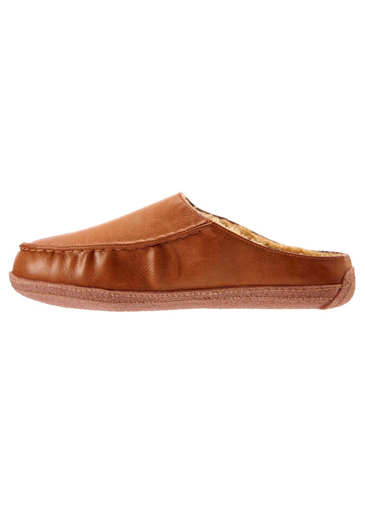 KingSize Men's Wide Width Fur-Lined Clog Slippers - Warm & Comfortable House Shoes for Winter Indoor/Outdoor Use - Perfect for Home, Office, and Backyard Relaxation