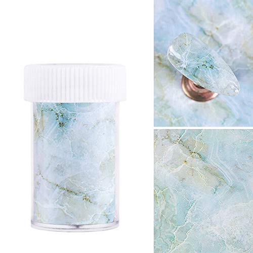 1.6x39.4 Inch Self-Adhesive Marble Nail Foils - Nail Art Transfer Stickers for Women & Girls - DIY Nail Decals & Design Stickers - Perfect for Manicures, Salons, and Home Nail Art Projects