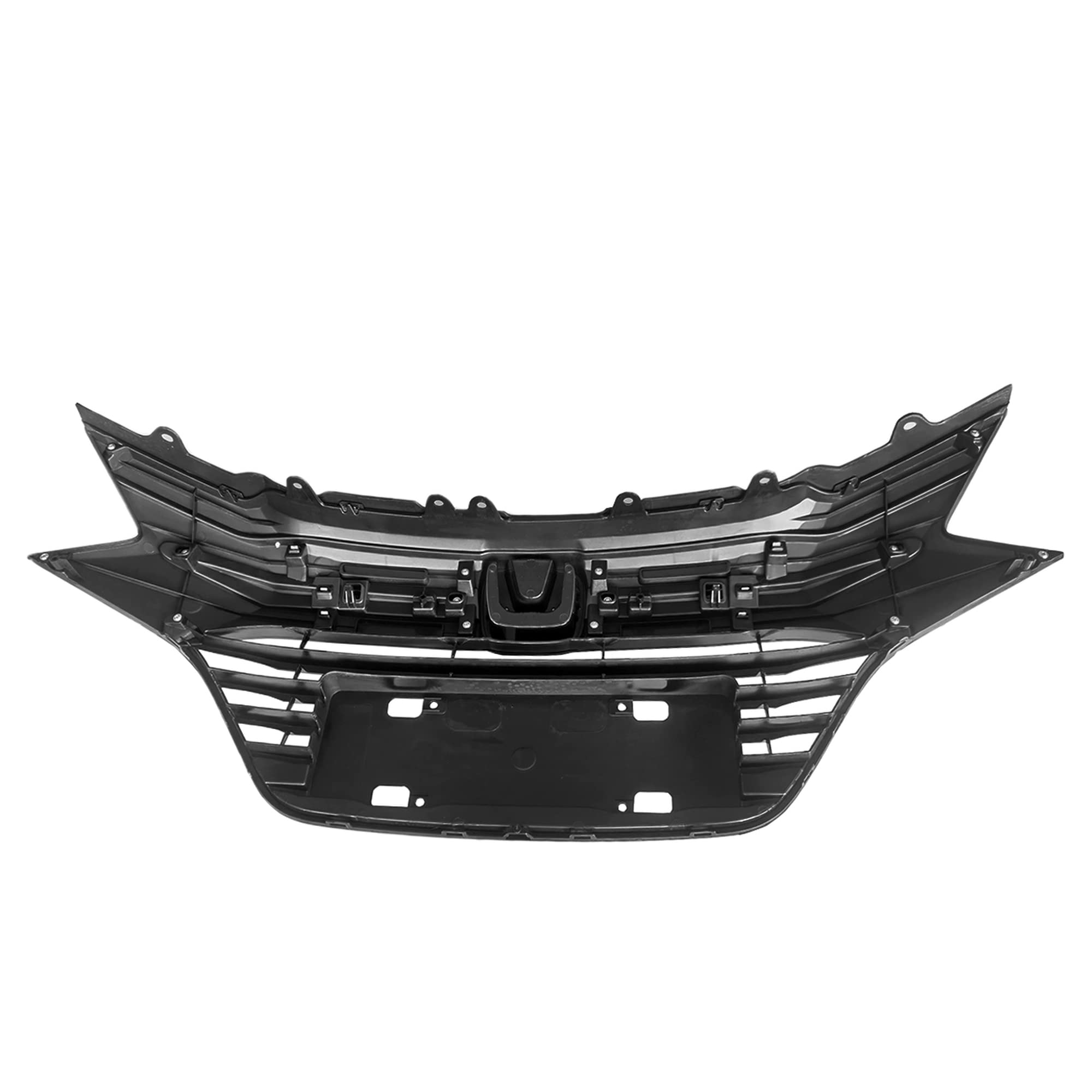 PartsFlow Front Bumper Grille - OEM Style Black with Chrome Trim - Compatible with 2016-2018 Honda HR-V Sport | Perfect Upgrade for Off-Roading & Urban Driving