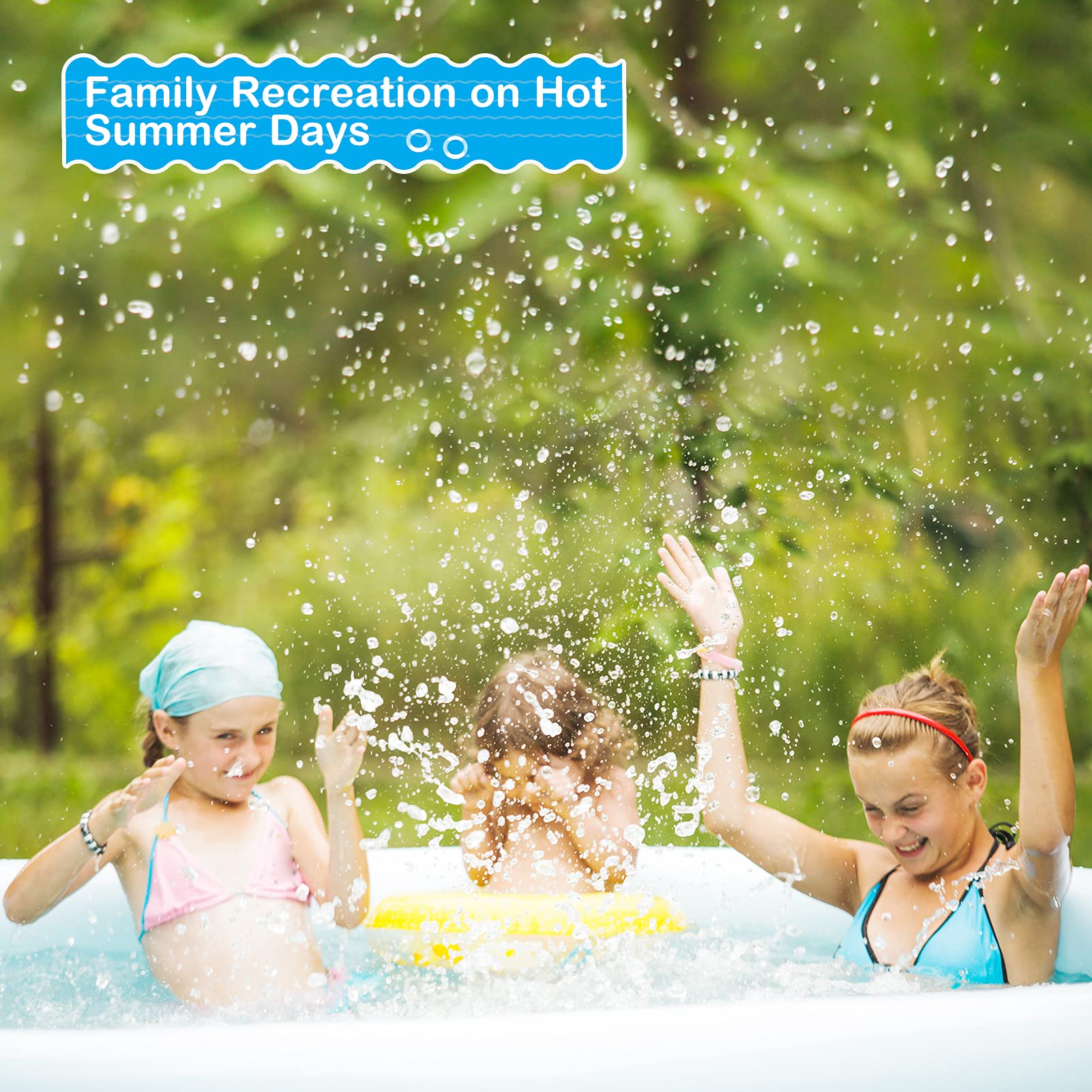 Future Way 12ft x 36in Above Ground Swimming Pool for 6 Adults or 8 Kids - Sturdy & Easy Setup Backyard Pool for Outdoor Summer Fun, Family Gatherings, and Kids' Water Play