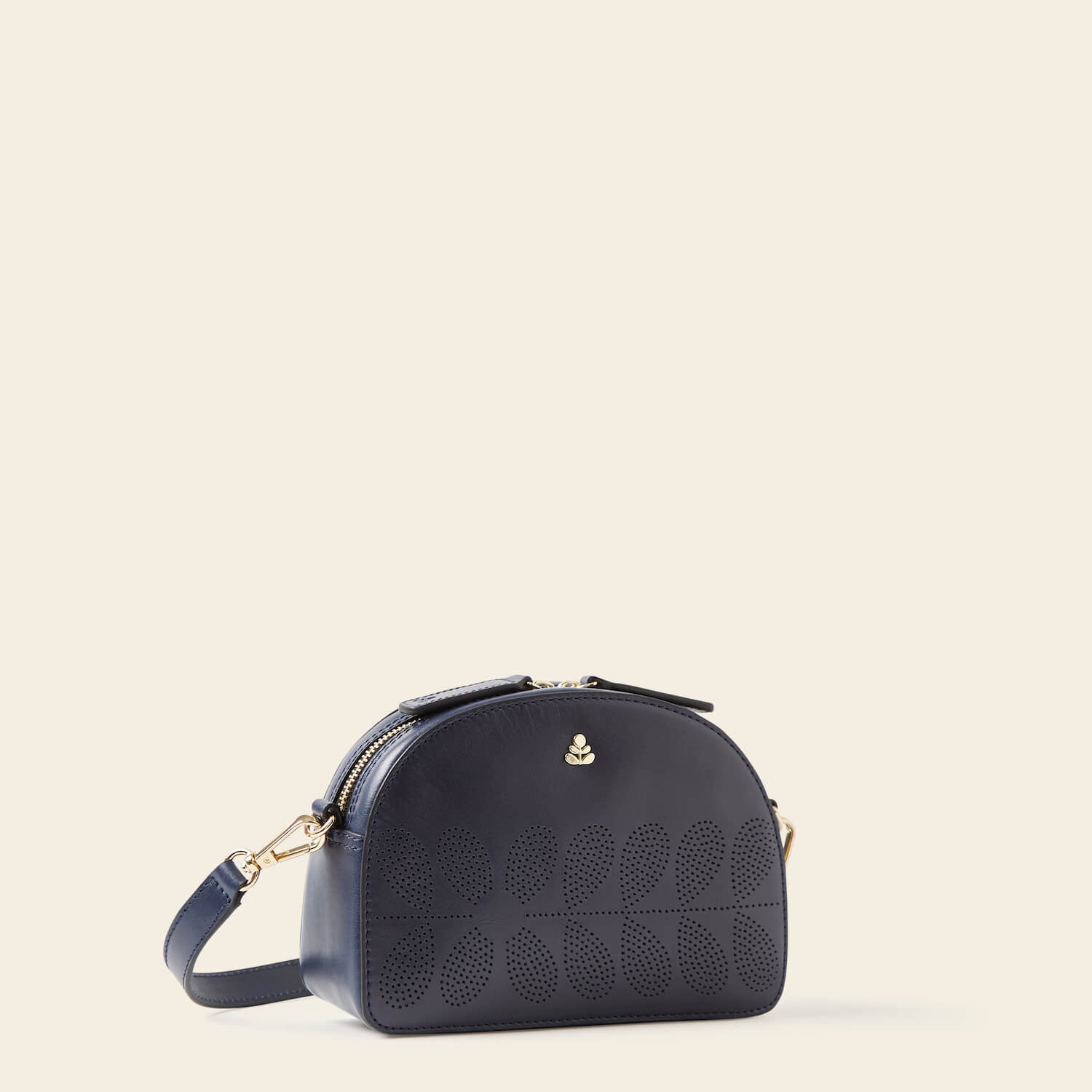 Babaluna Crossbody Bag Navy Blue Floral Embroidery - Stylish & Lightweight for Women, Perfect for Travel, Shopping & Everyday Use