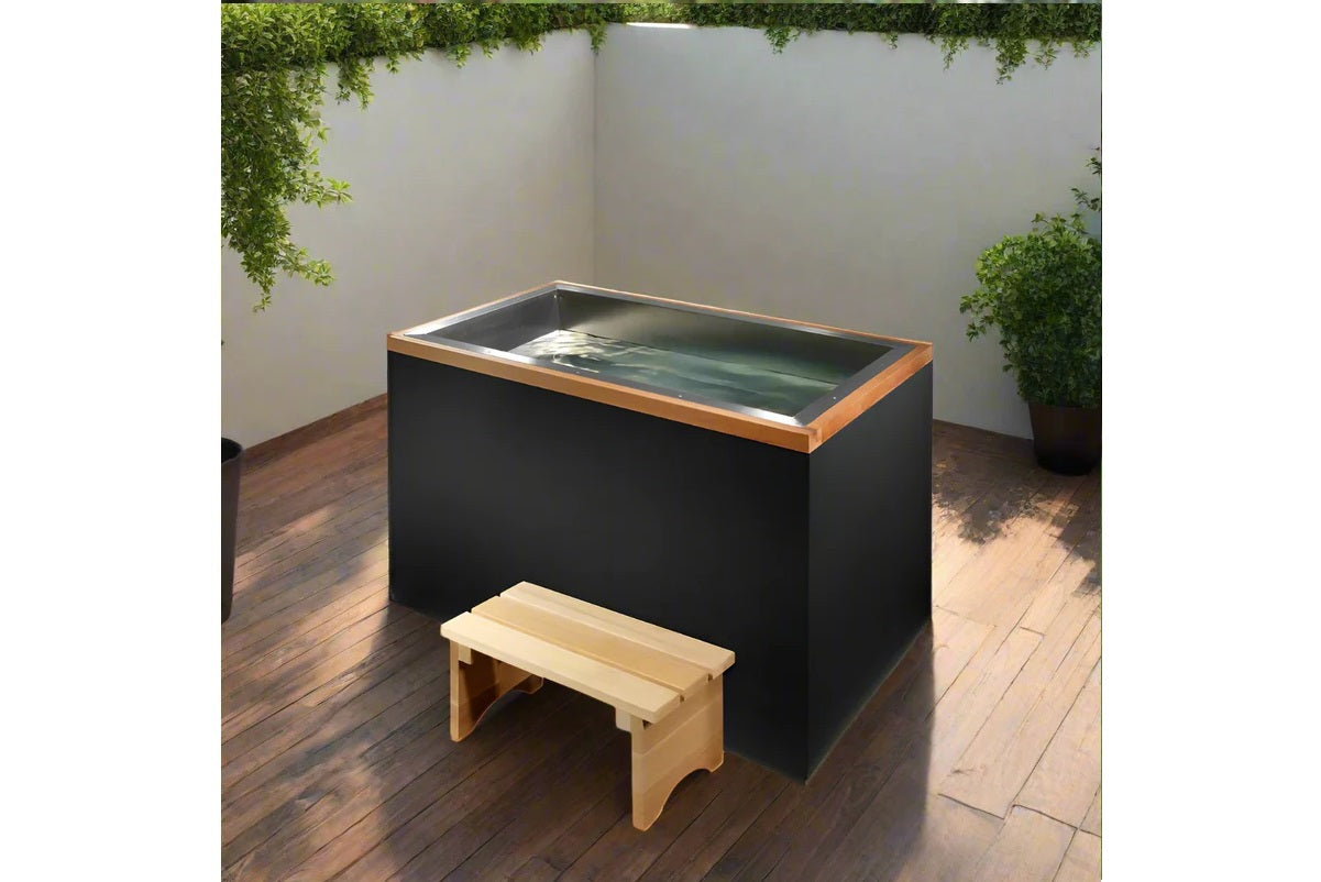 Premium Stainless Steel Cold Plunge Tub for Athletes - XL Size Dynamic Cold Therapy CUBOID for Muscle Recovery & Pain Relief - Perfect for Post-Workout, Cryotherapy & Hydrotherapy at Home
