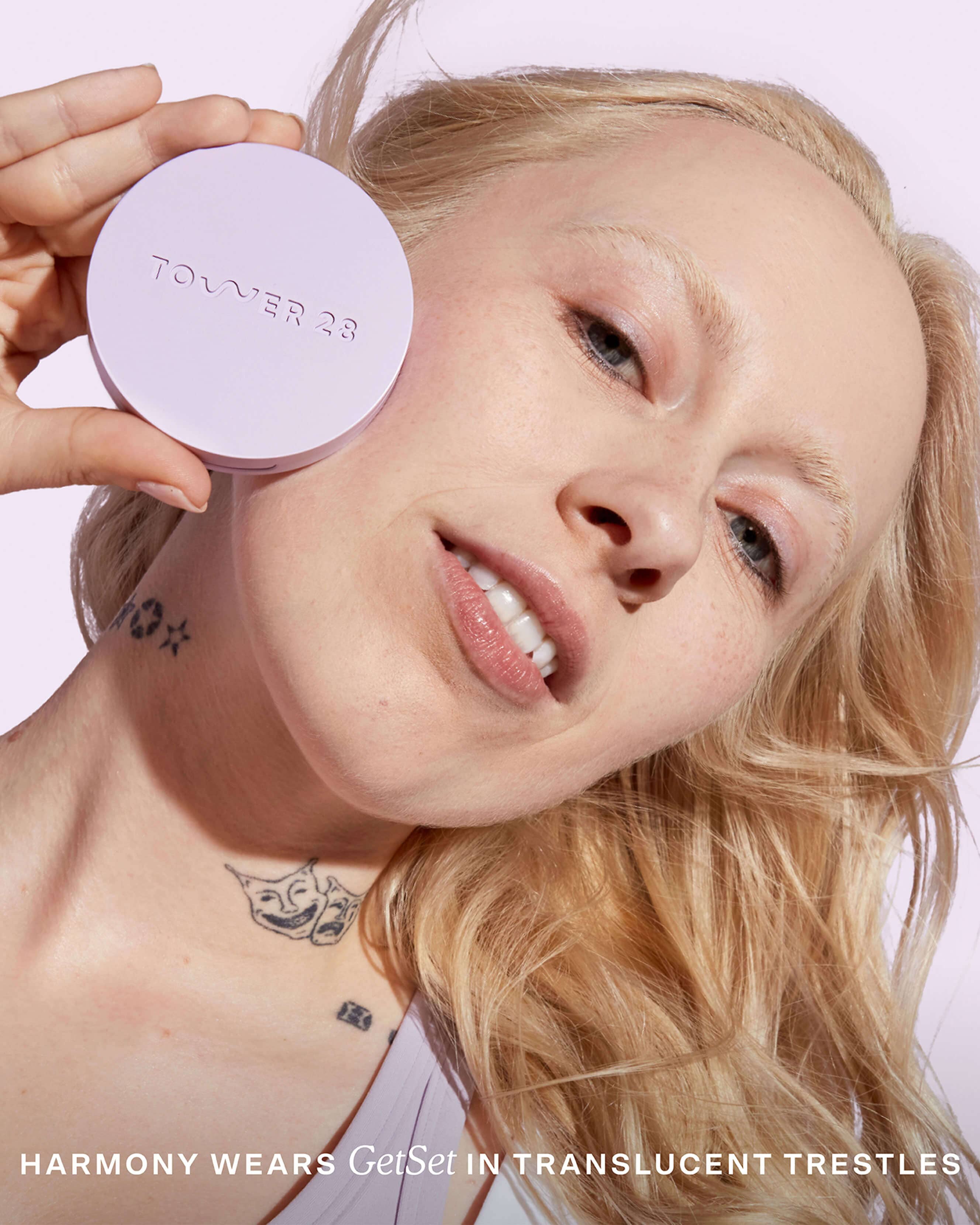 GetSet Blur™ Talc-Free Pressed Setting Powder - Oil Control & Pore Minimizing Makeup for Flawless Finish | Perfect for Daily Wear & Photo Shoots