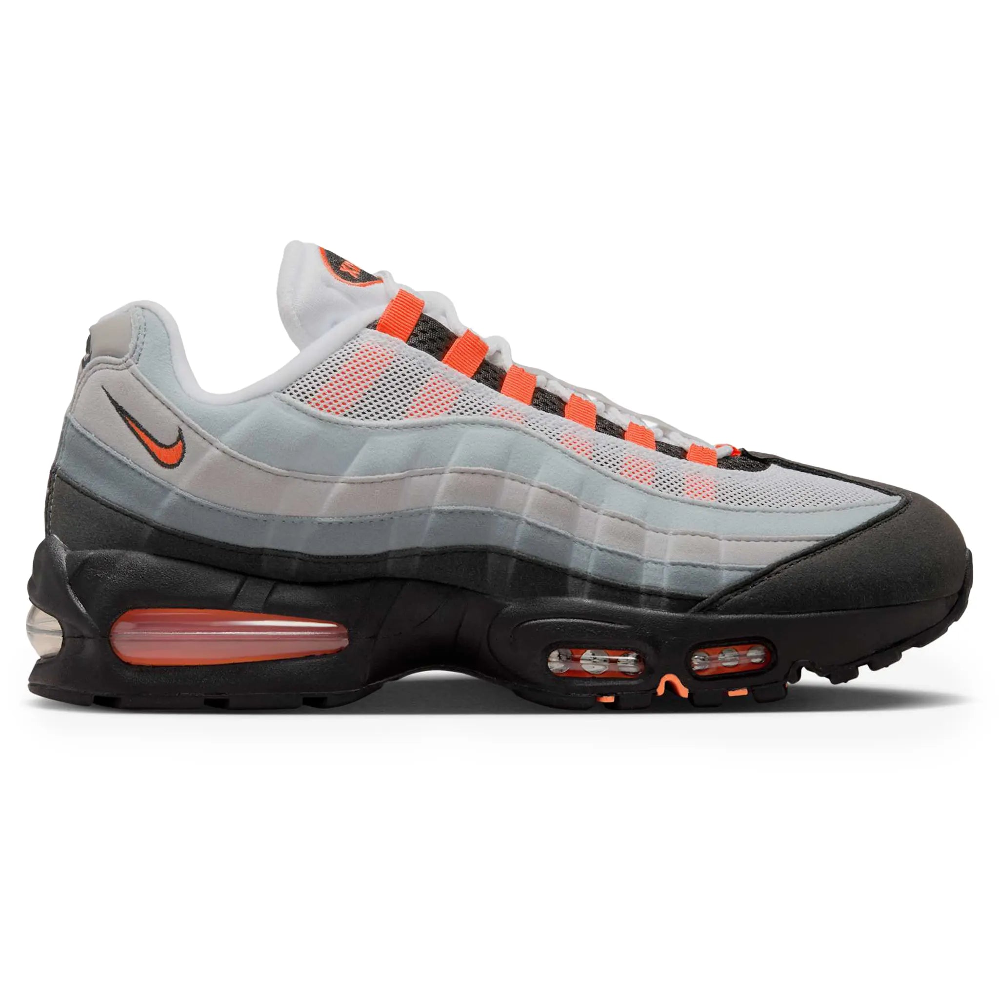 Nike Air Max 95 OG Big Bubble Bright Mandarin Sneakers (2025) - Men's Running Shoes for Jogging, Gym Workouts & Casual Streetwear Fashion