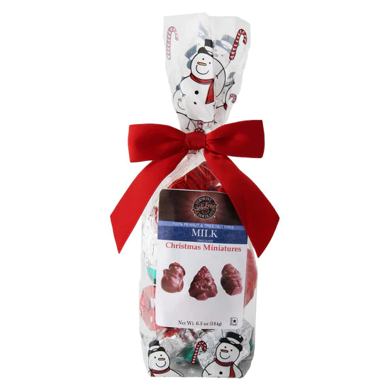 Nut Free Chocolate Christmas Miniatures - Vermont Dairy Free Holiday Treats for Gifts, Parties & Stocking Stuffers