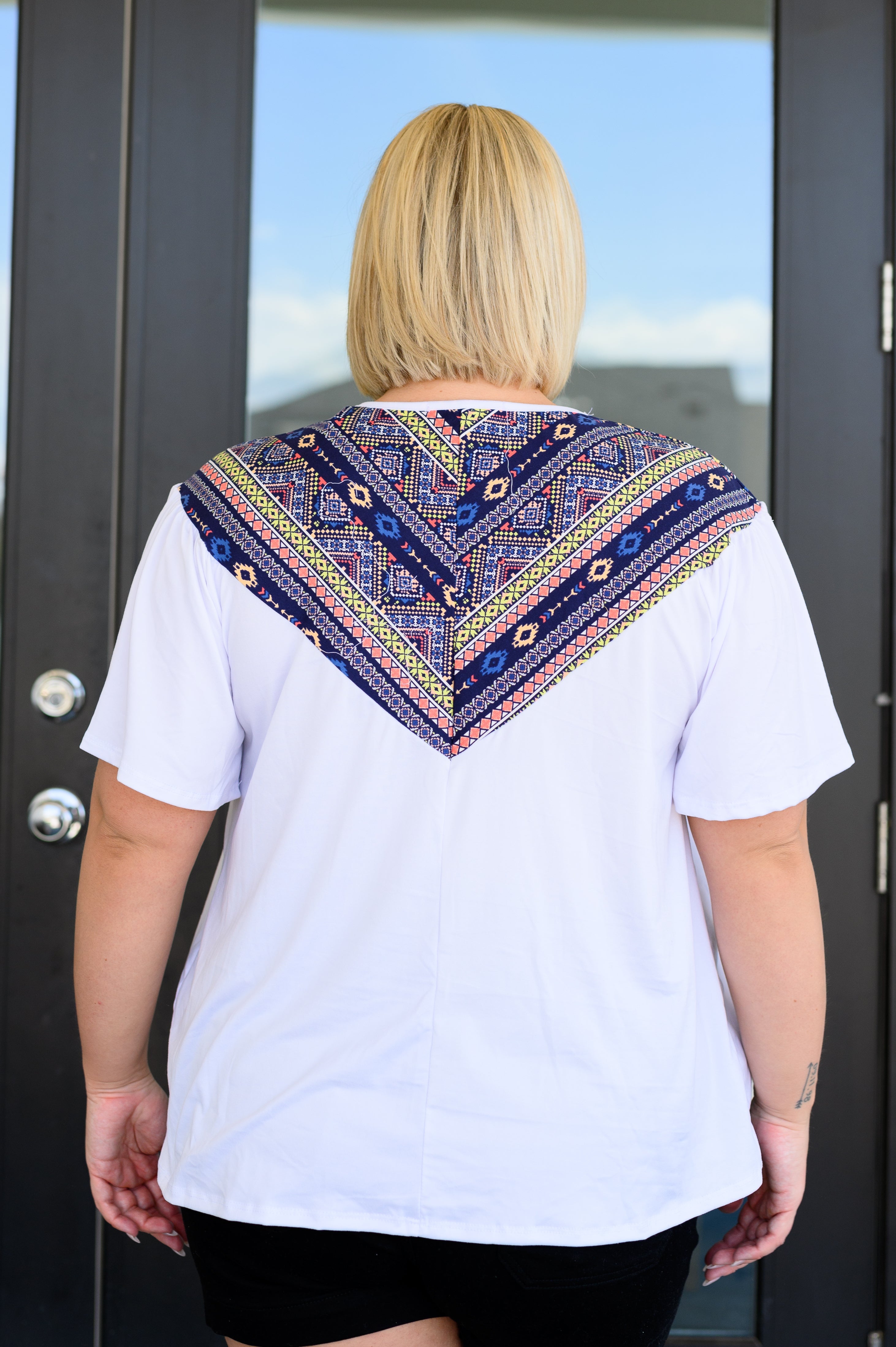 Boho Keyhole Neckline Top for Women - Stylish Casual Blouse for Summer, Beach, and Festival Outfits