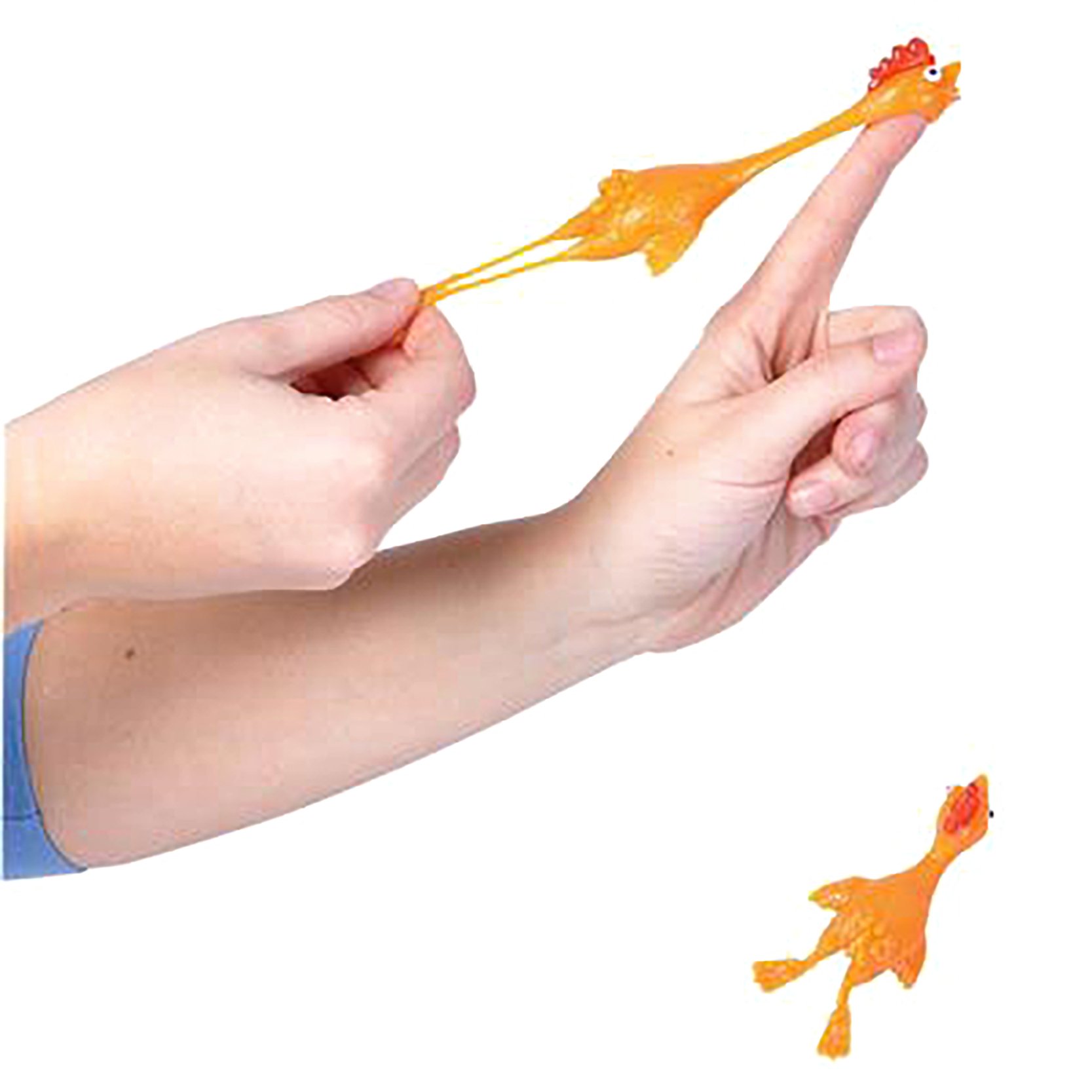 6 Pack Rhode Island Novelty Slingshot Chicken Toys - Fun Outdoor Game for Kids, Parties & Backyard Activities