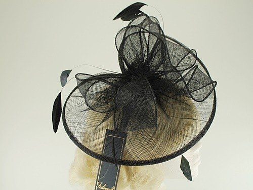 Elegant Sinamay Disc Headpiece & Matching Bag Set - Perfect for Weddings, Tea Parties & Special Occasions | Failsworth Millinery 2-Piece Bundle