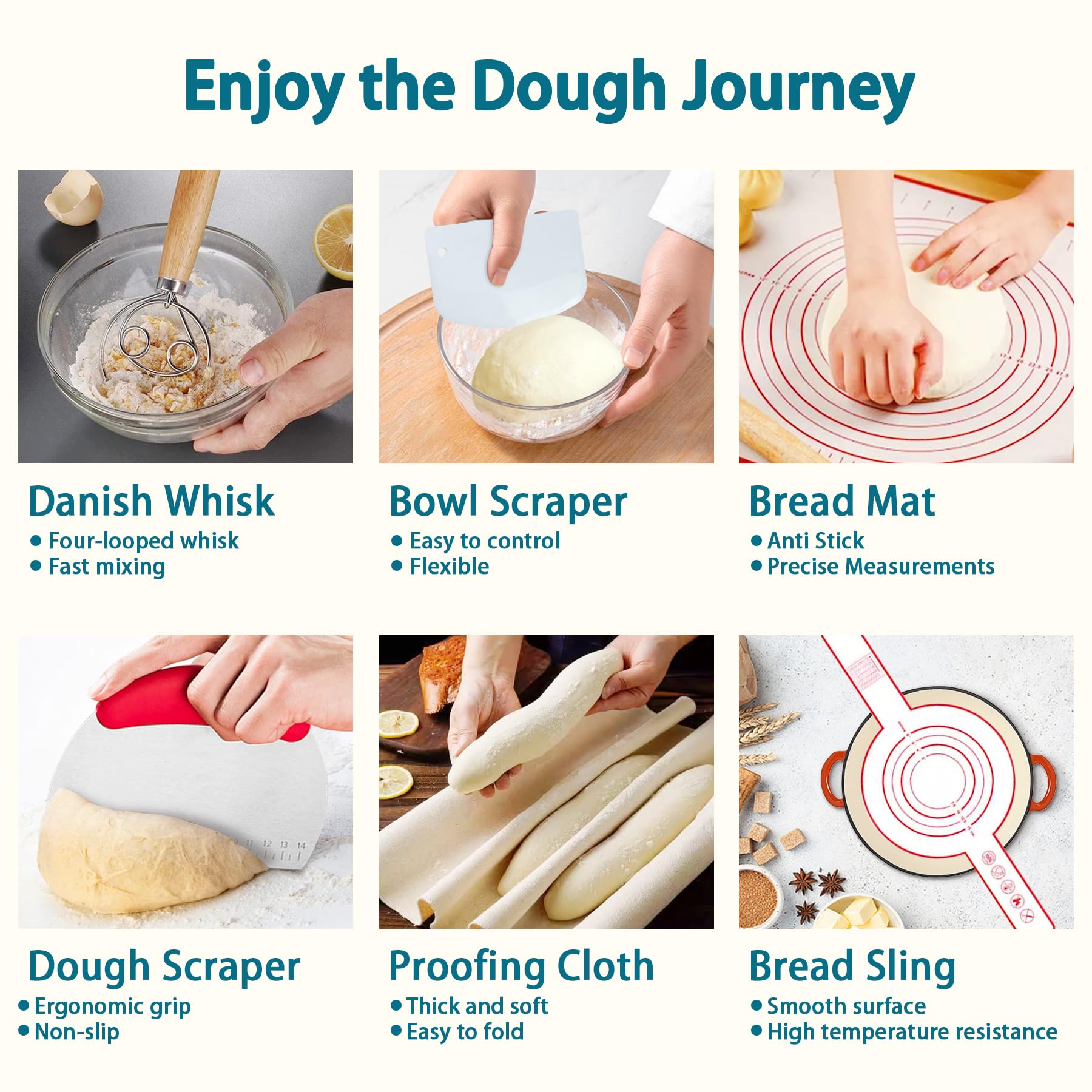 28Pcs Sourdough Bread Baking Kit - 10'' Round & Oval Banneton Proofing Baskets with Liners, Starter Tools for Homemade Artisan Bread | Perfect for Sourdough Rising, Baking, and Professional Bread Making at Home