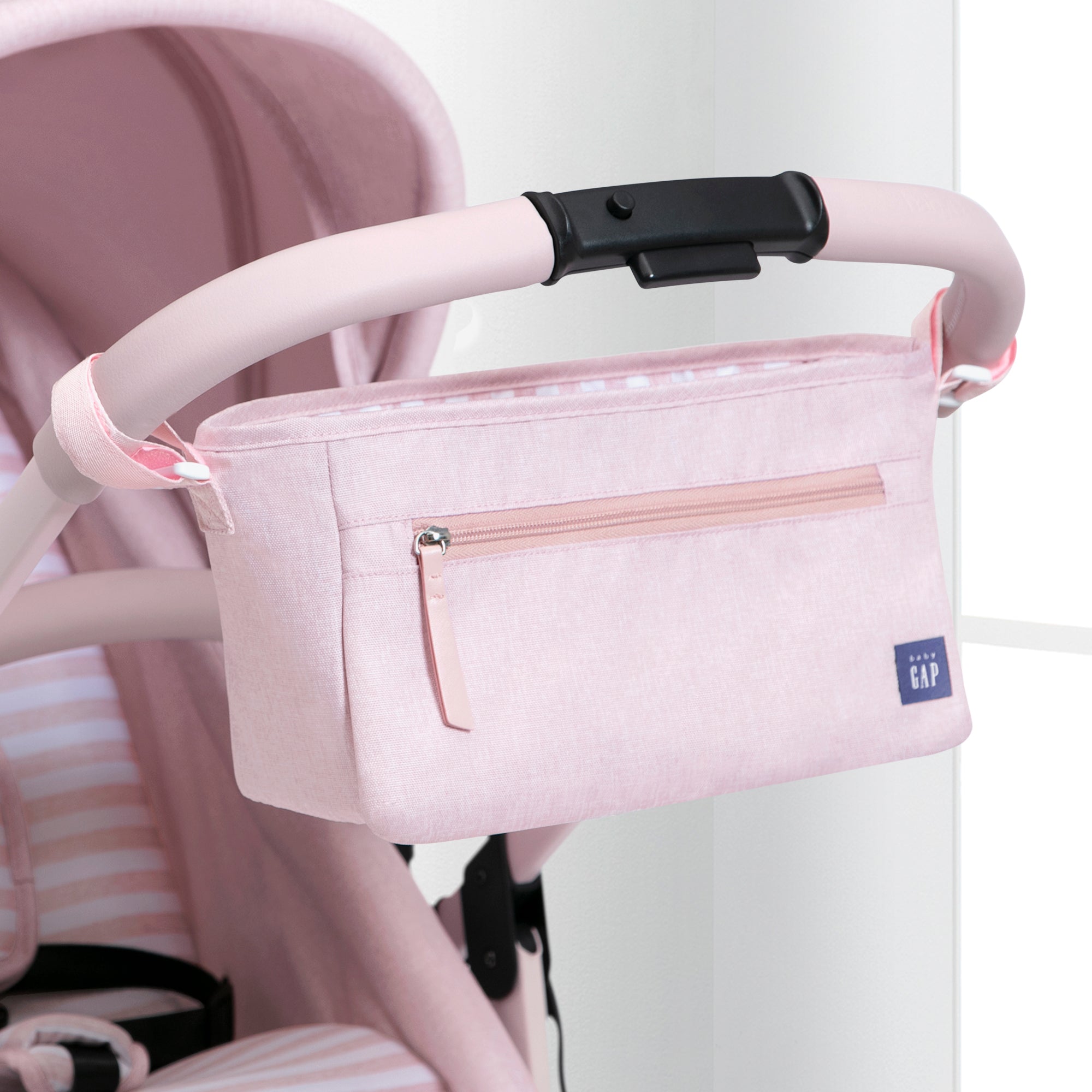 BabyGap Classic Parent Organizer for Single Stroller - Diaper Bag with Multiple Pockets & Insulated Bottle Holder - Perfect for On-the-Go Parents, Travel & Daily Strolls
